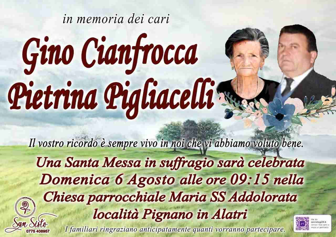 Pietrina Pigliacelli e Gino Cianfrocca