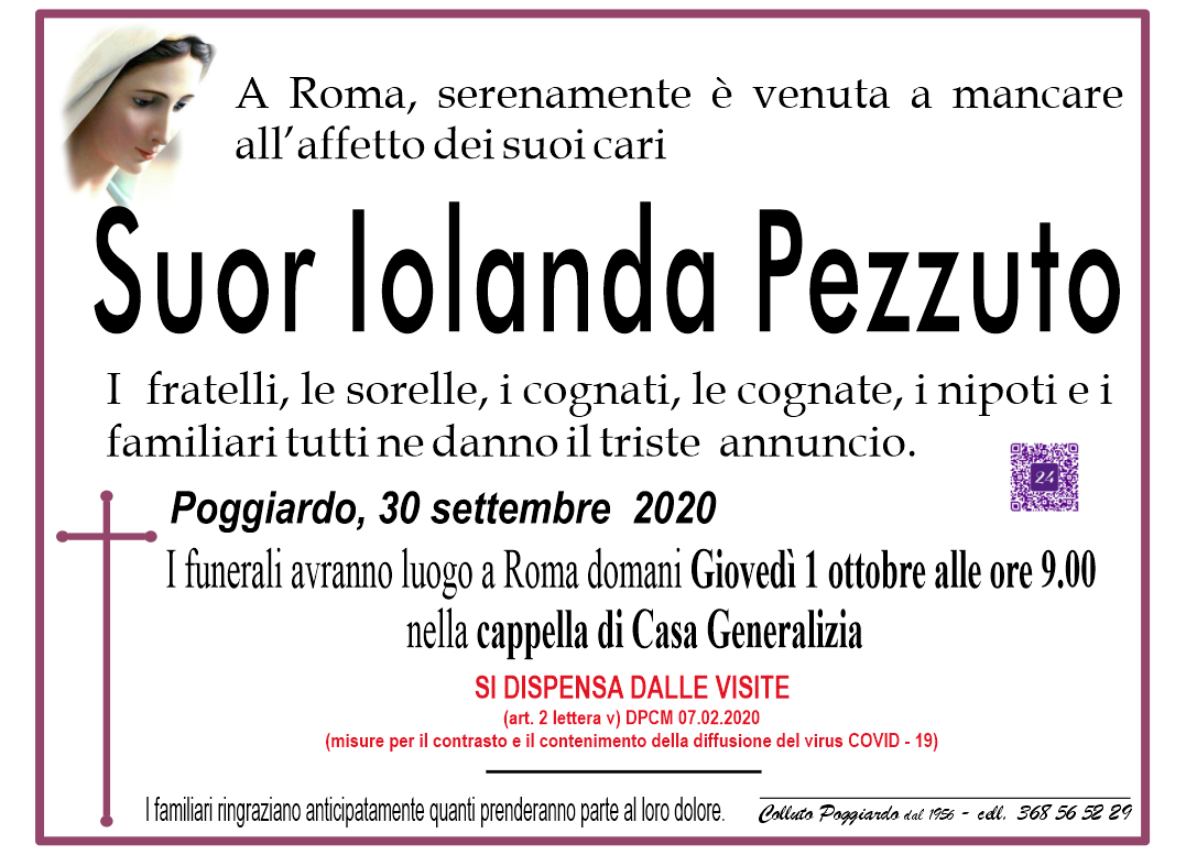 Suor Iolanda Pezzuto