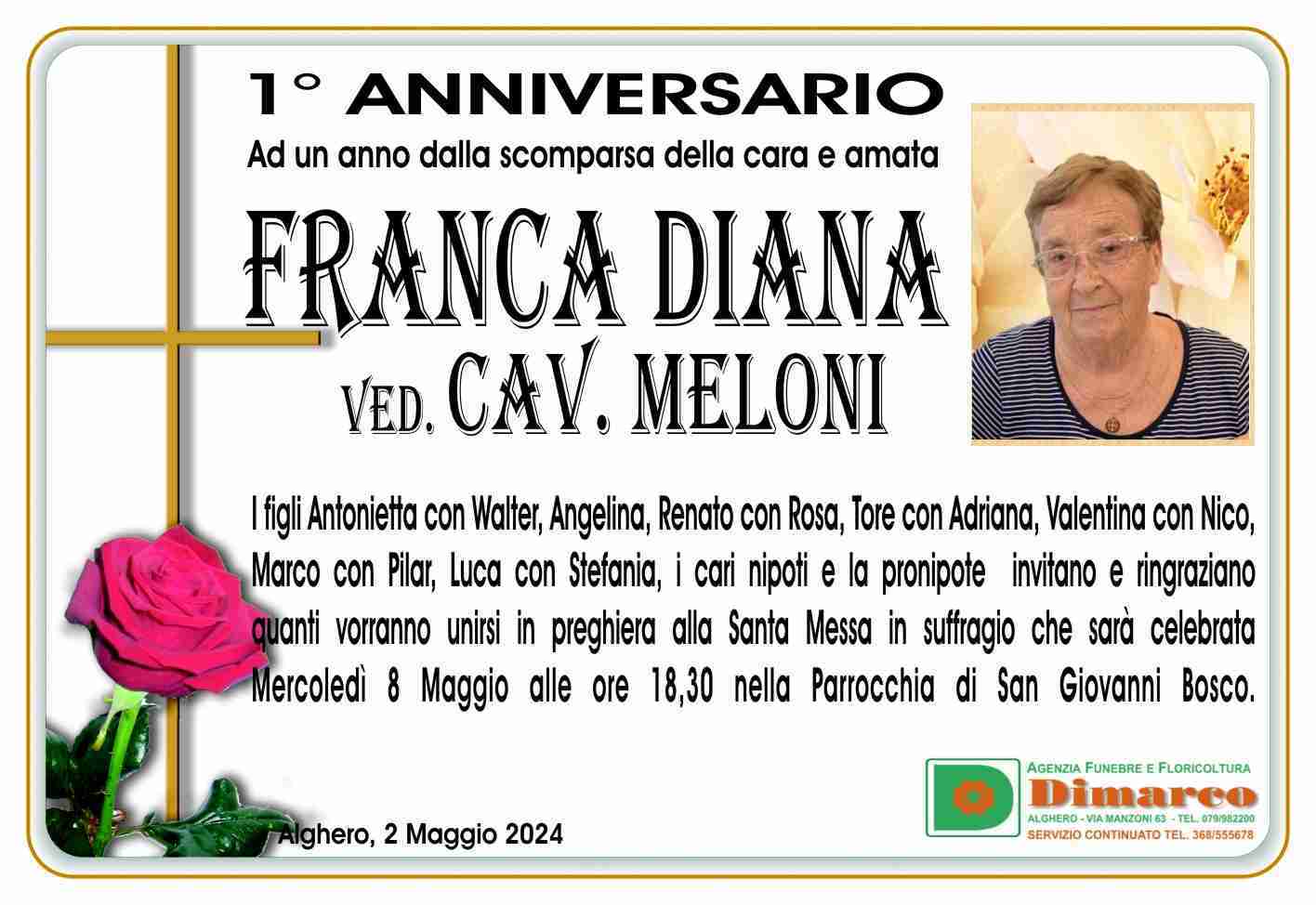 Franca Diana ved. Cav. Meloni