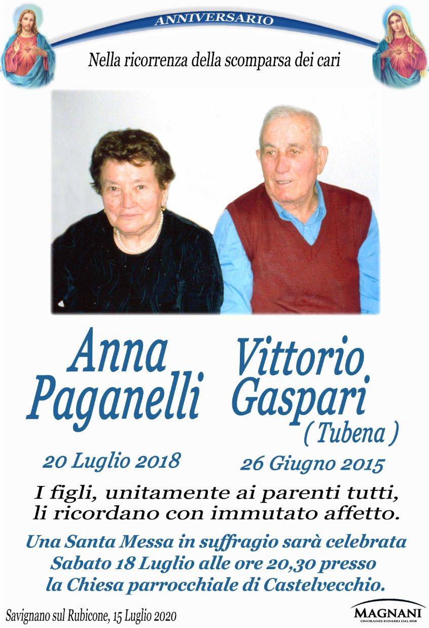 Anna Paganelli e Vittorio Gaspari