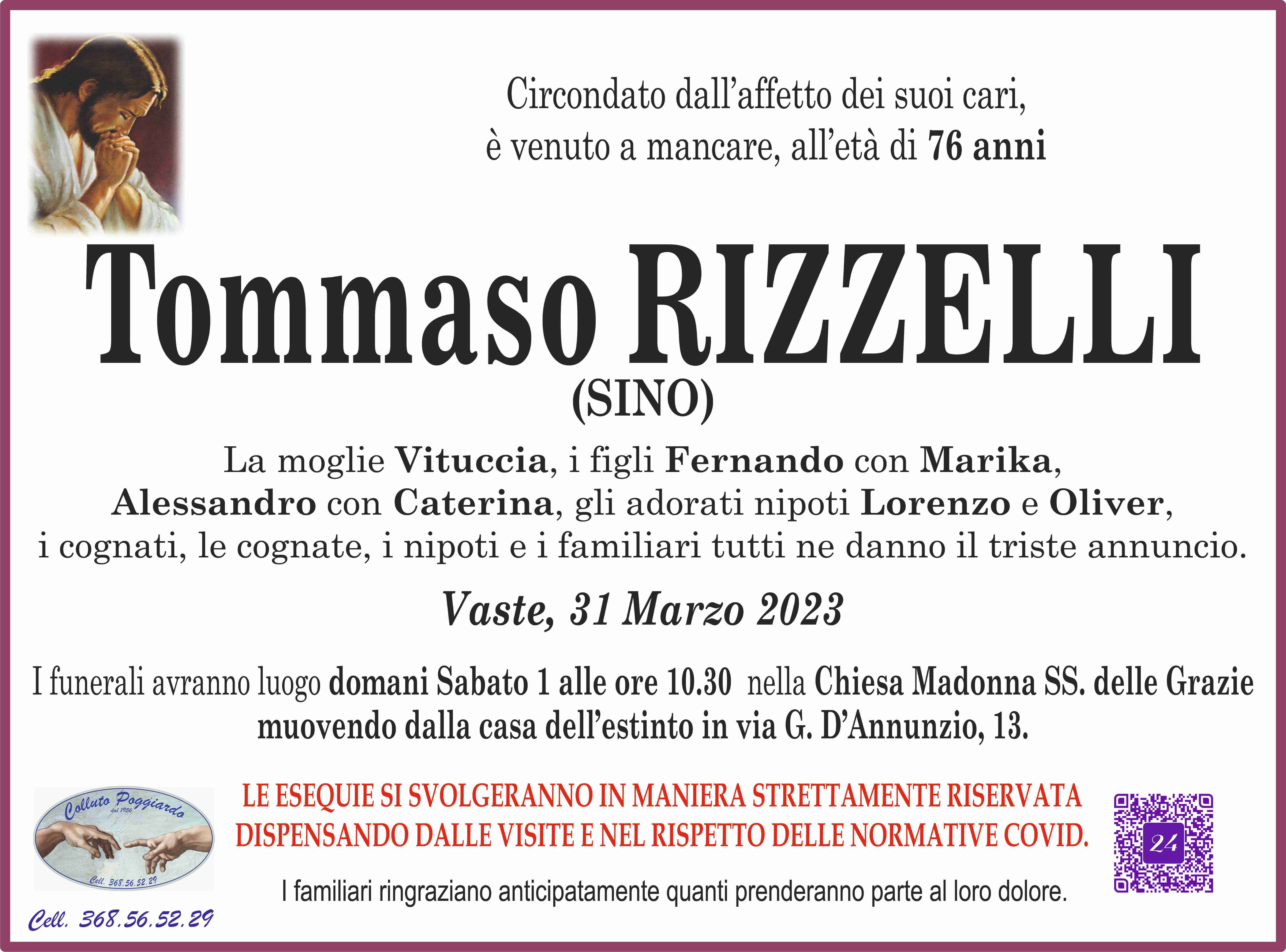 Tommaso Rizzelli (Sino)