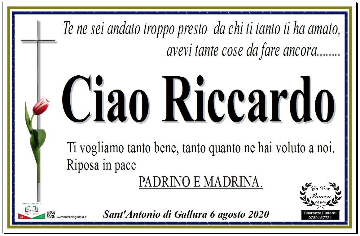 Ciao Riccardo - Padrino e Madrina