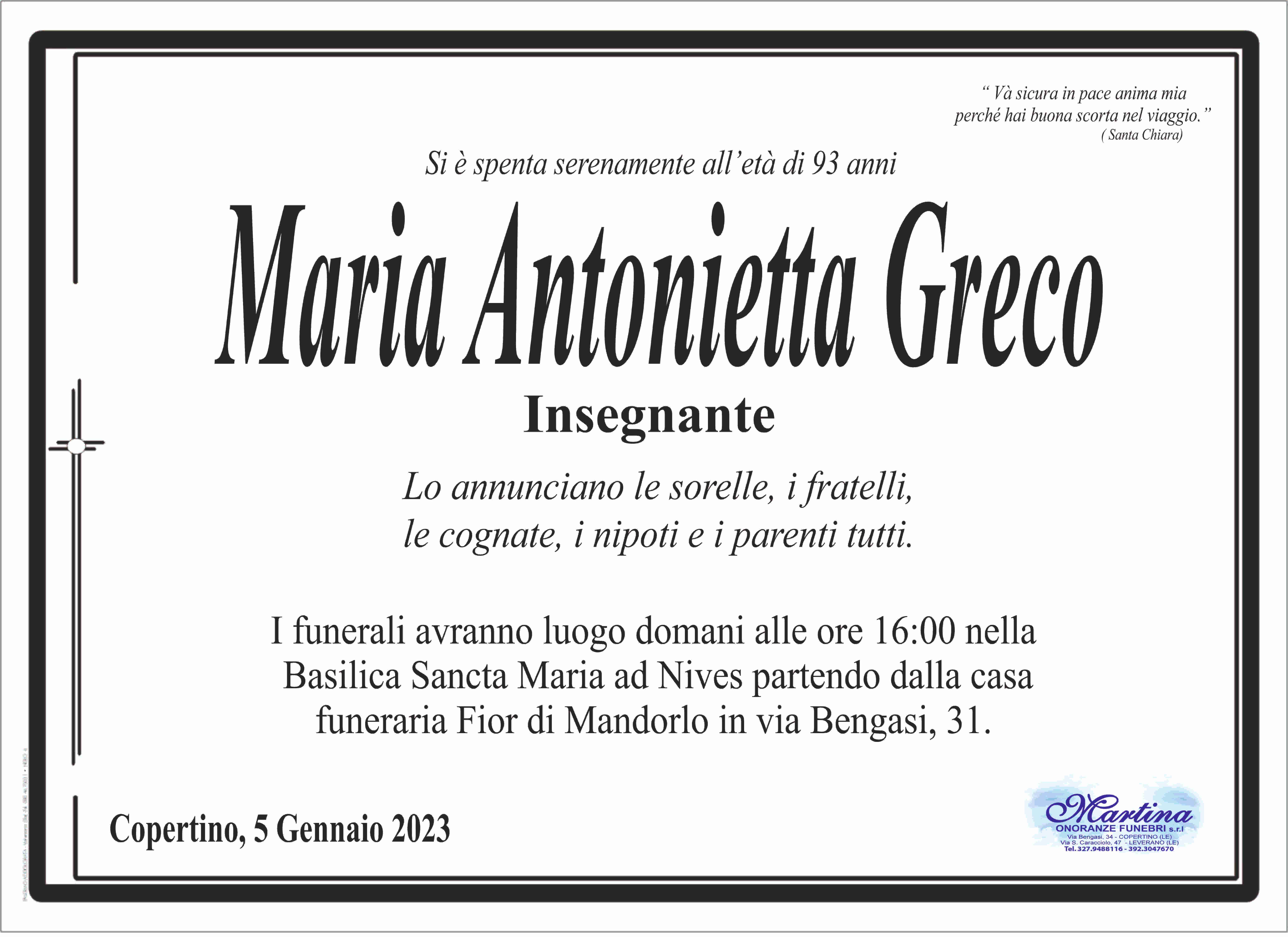 Maria Antonietta Greco