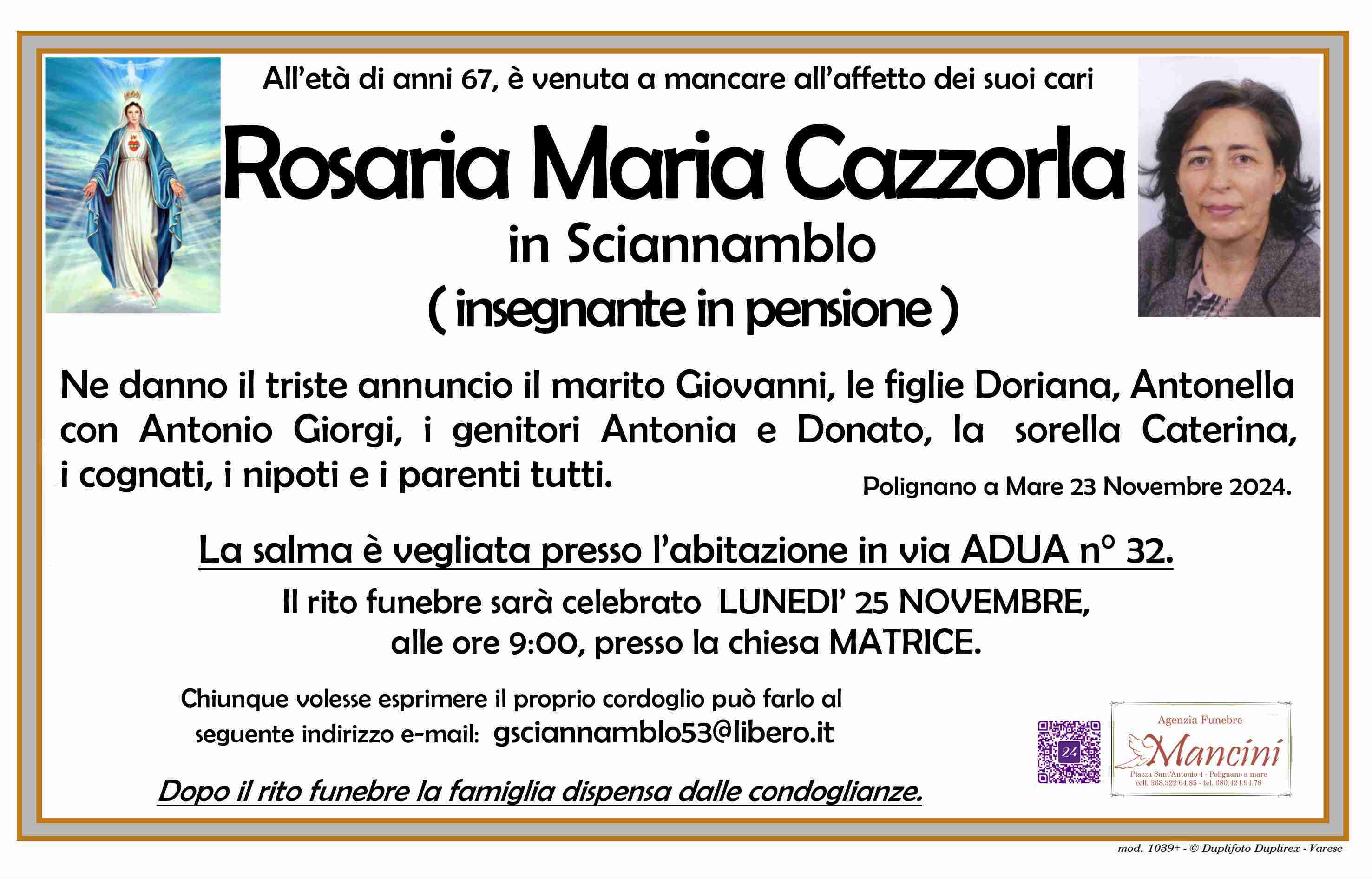 Rosaria Maria Cazzorla