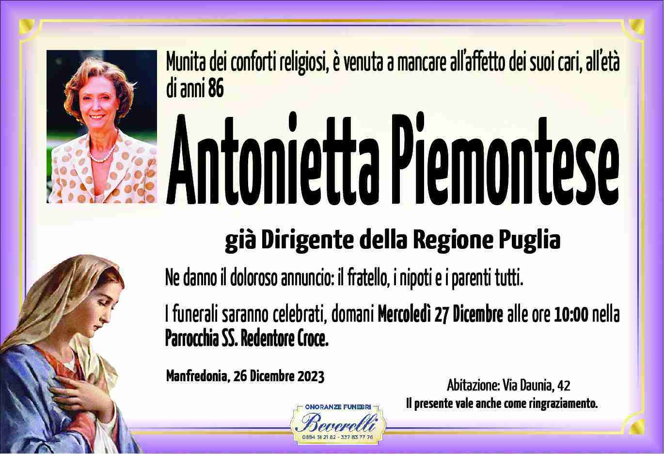 Antonietta Piemontese