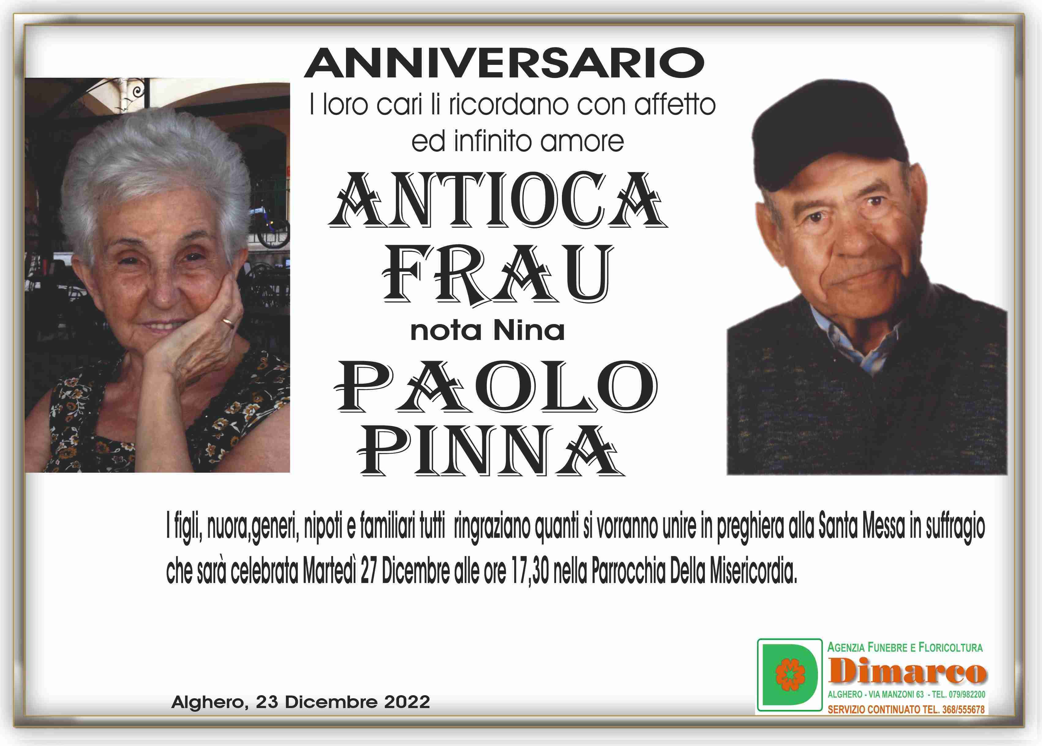 Antioca Frau e Paolo Pinna