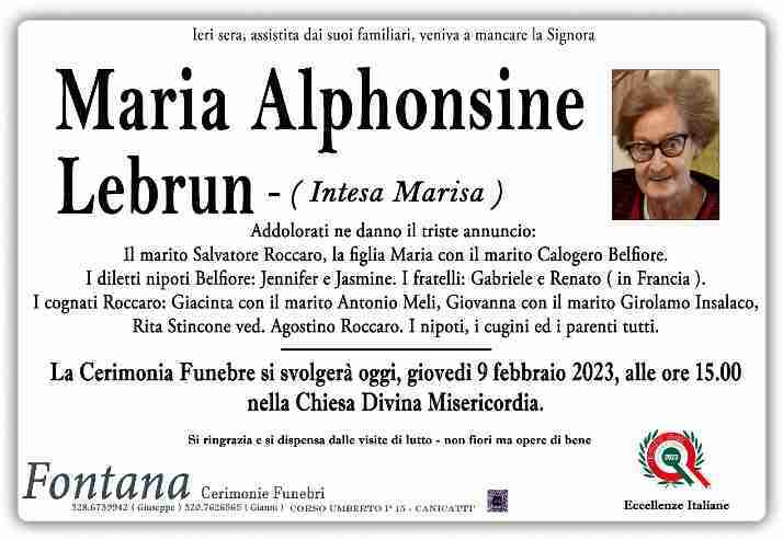 Maria Alphonsine Lebrun