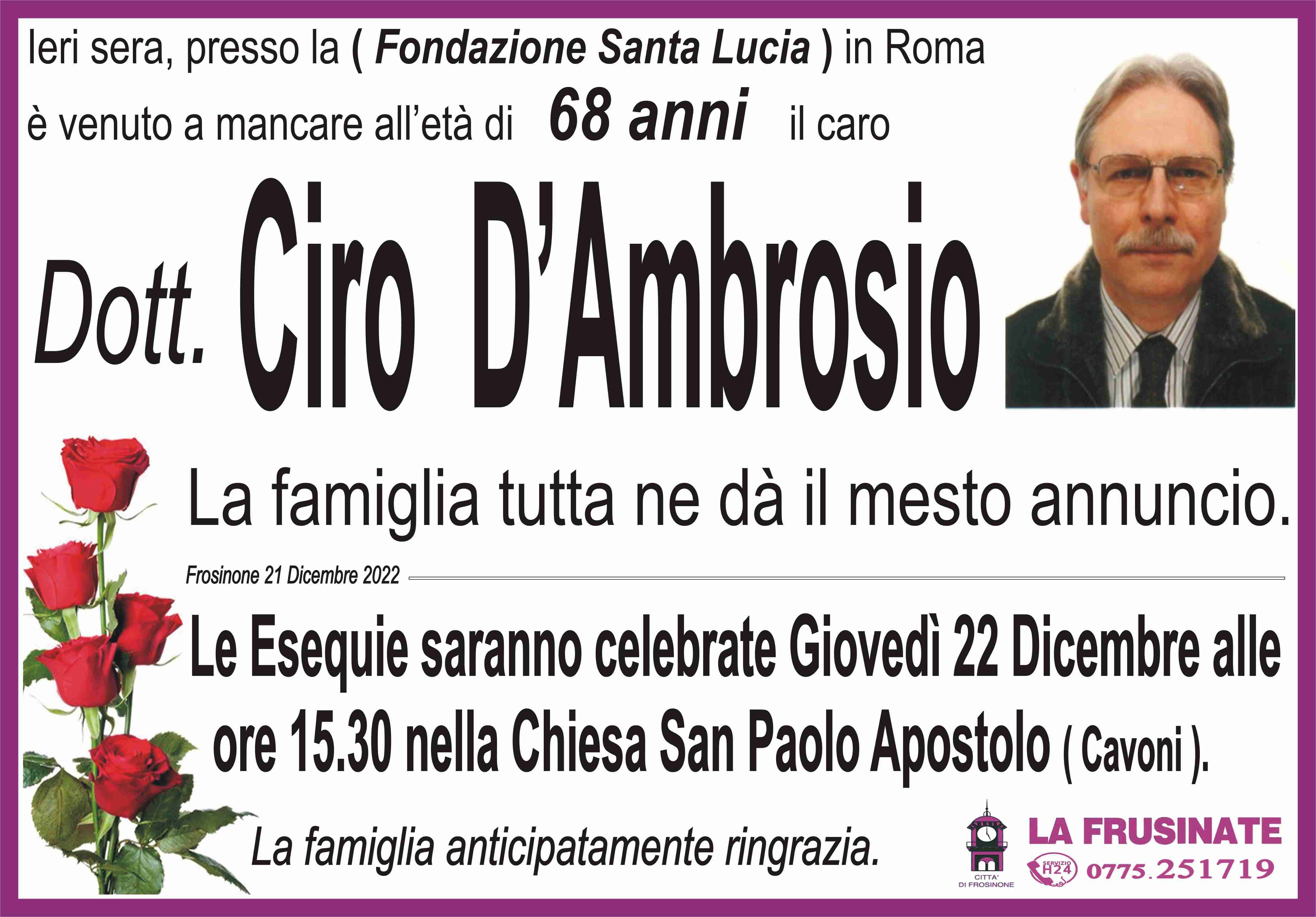 Ciro D'Ambrosio