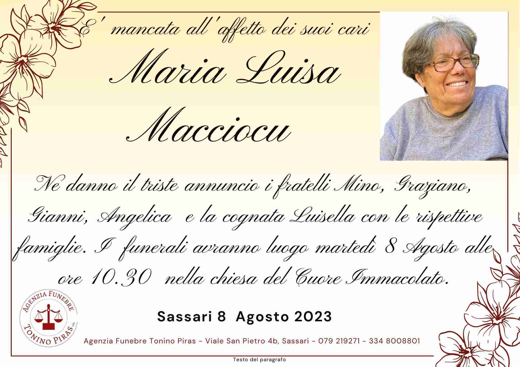 Maria Luisa Macciocu