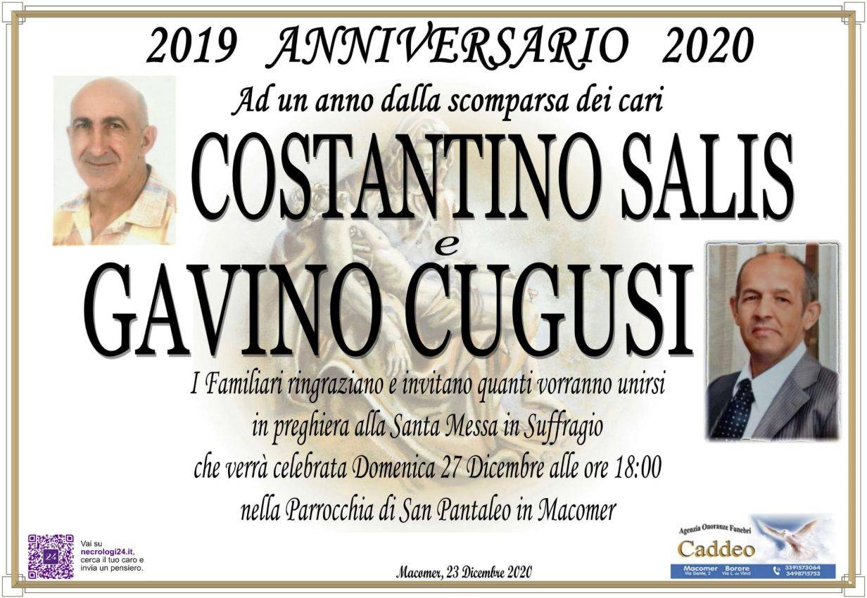 Costantino Salis e Gavino Cugusi