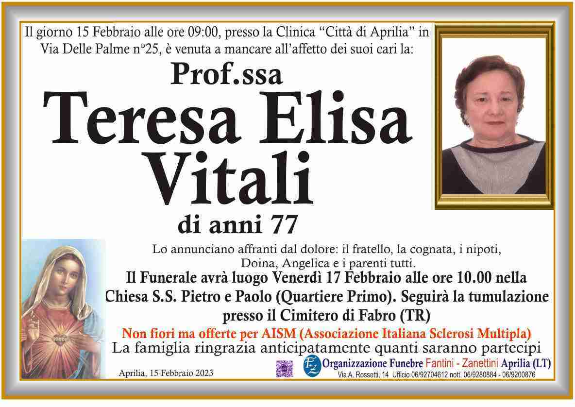 Teresa Elisa Vitali