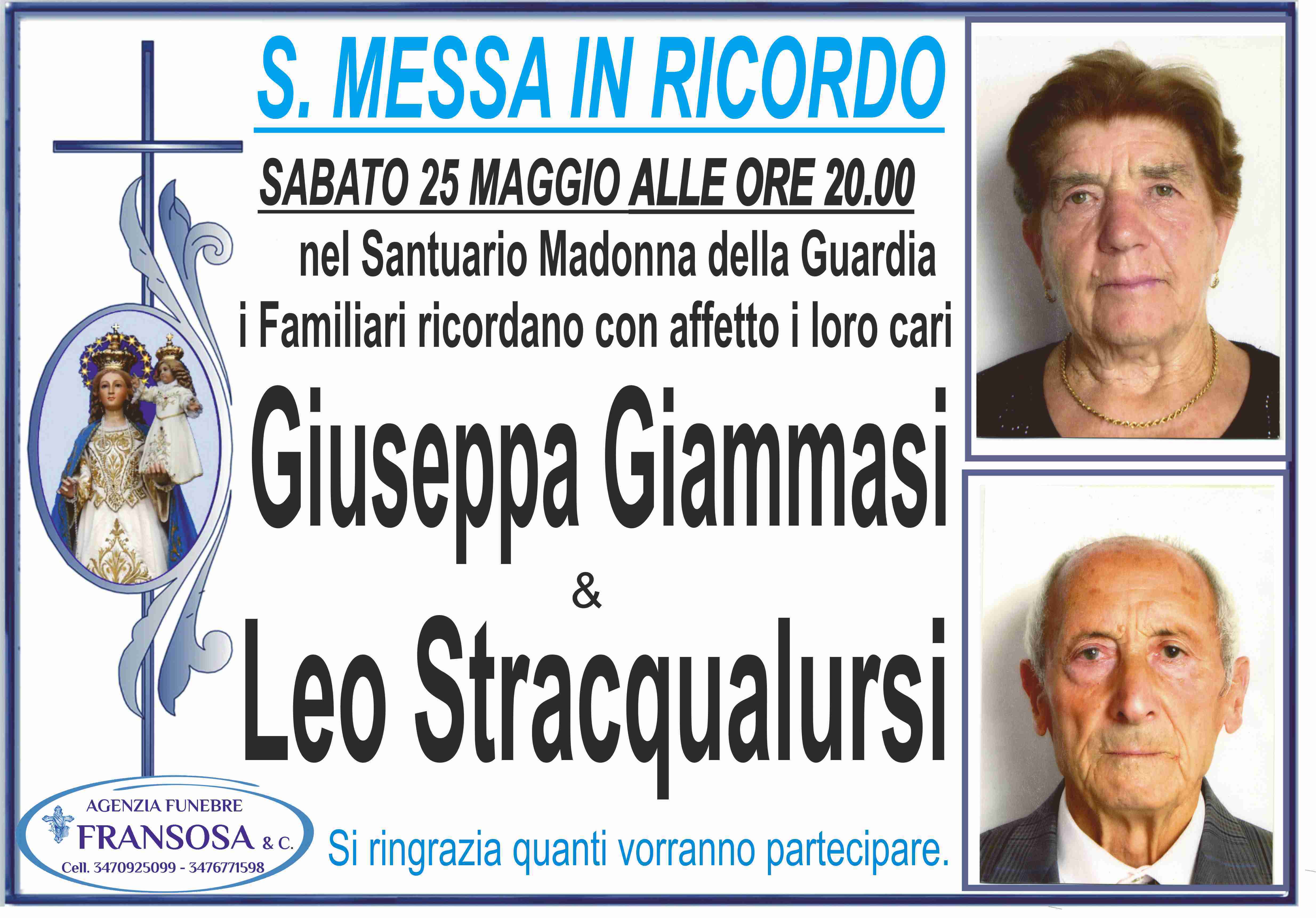 Giuseppa Giammasi Leo Sracqualursi