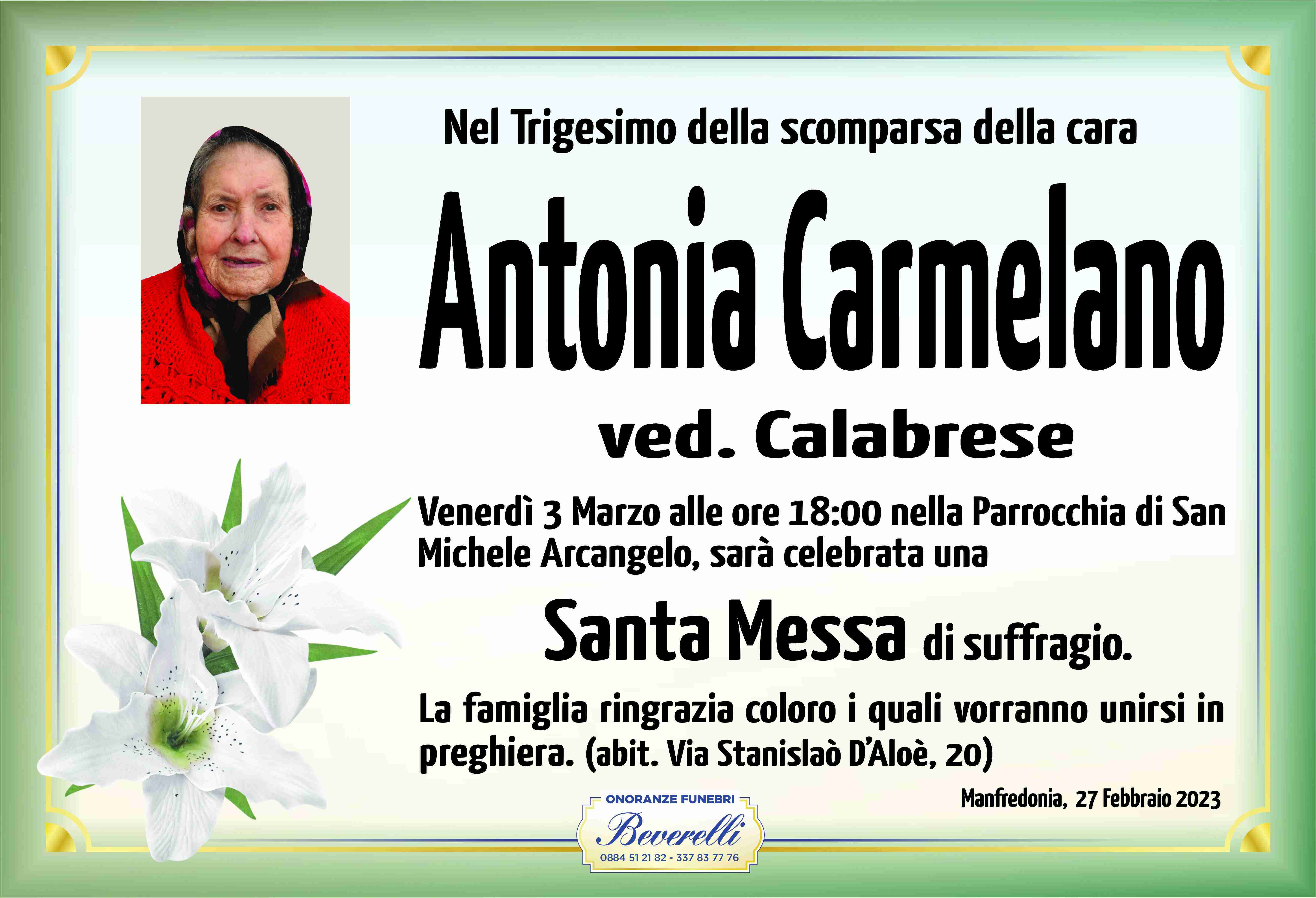 Antonia Carmelano
