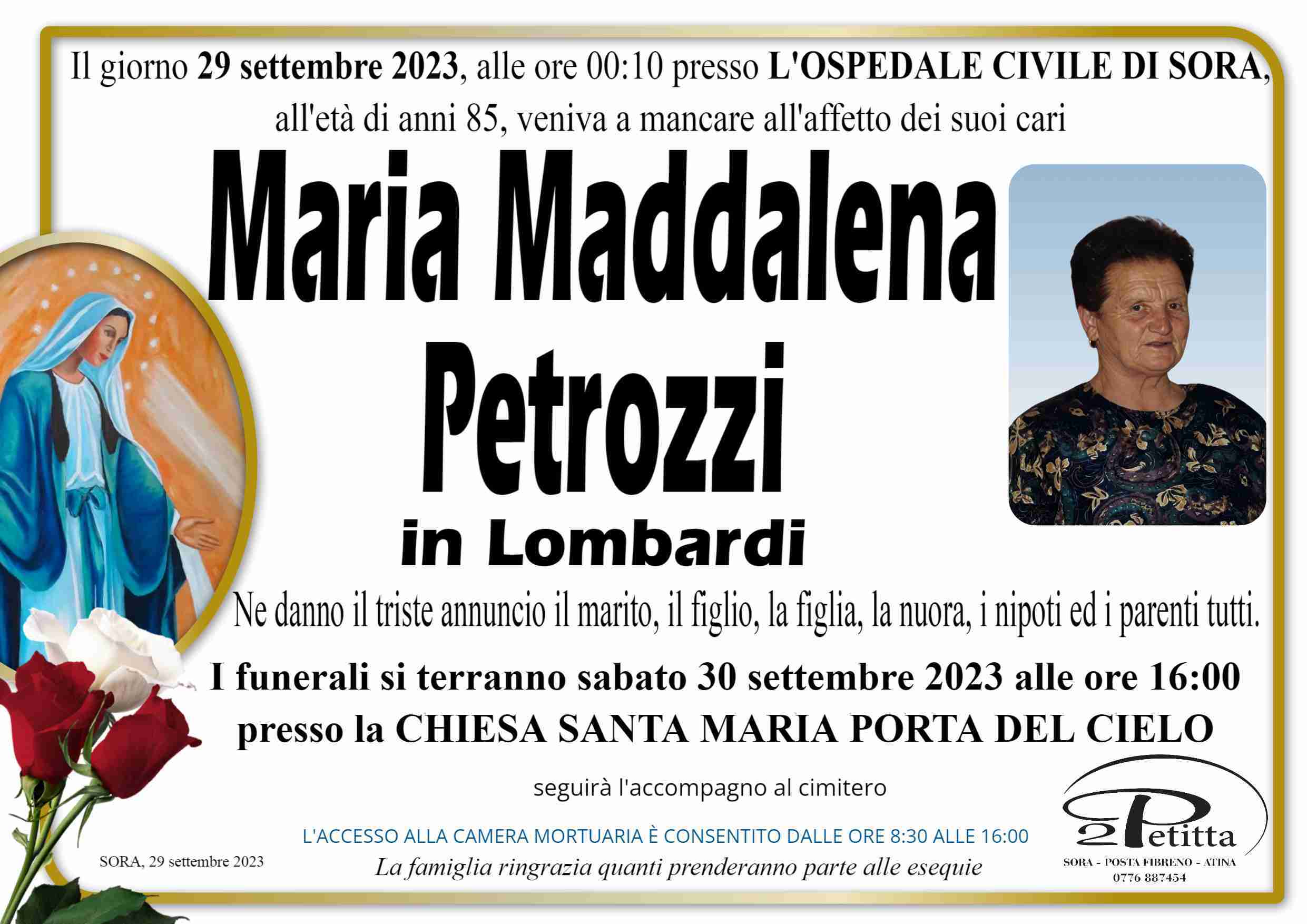 Maria Maddalena Petrozzi