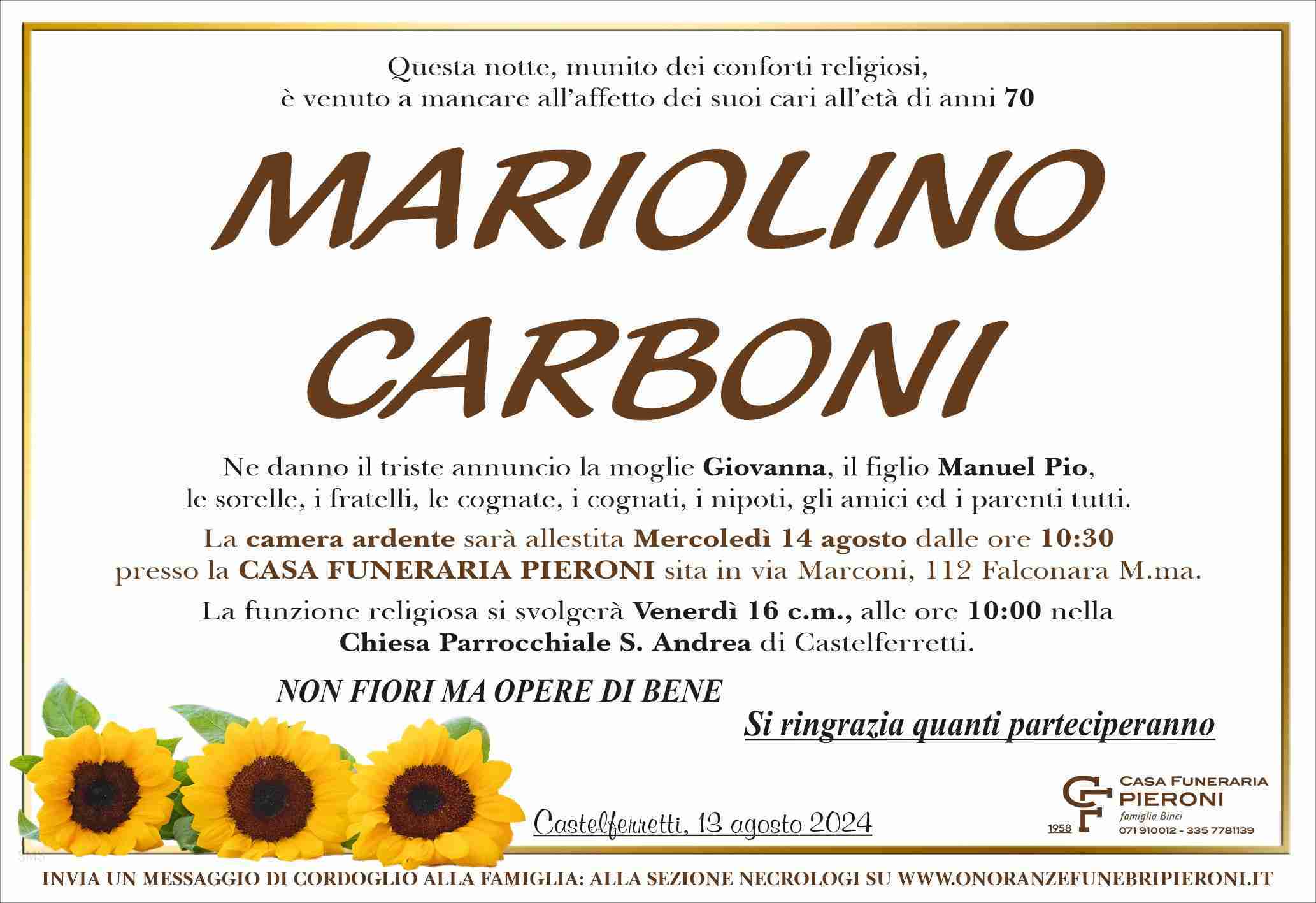 Mariolino Carboni