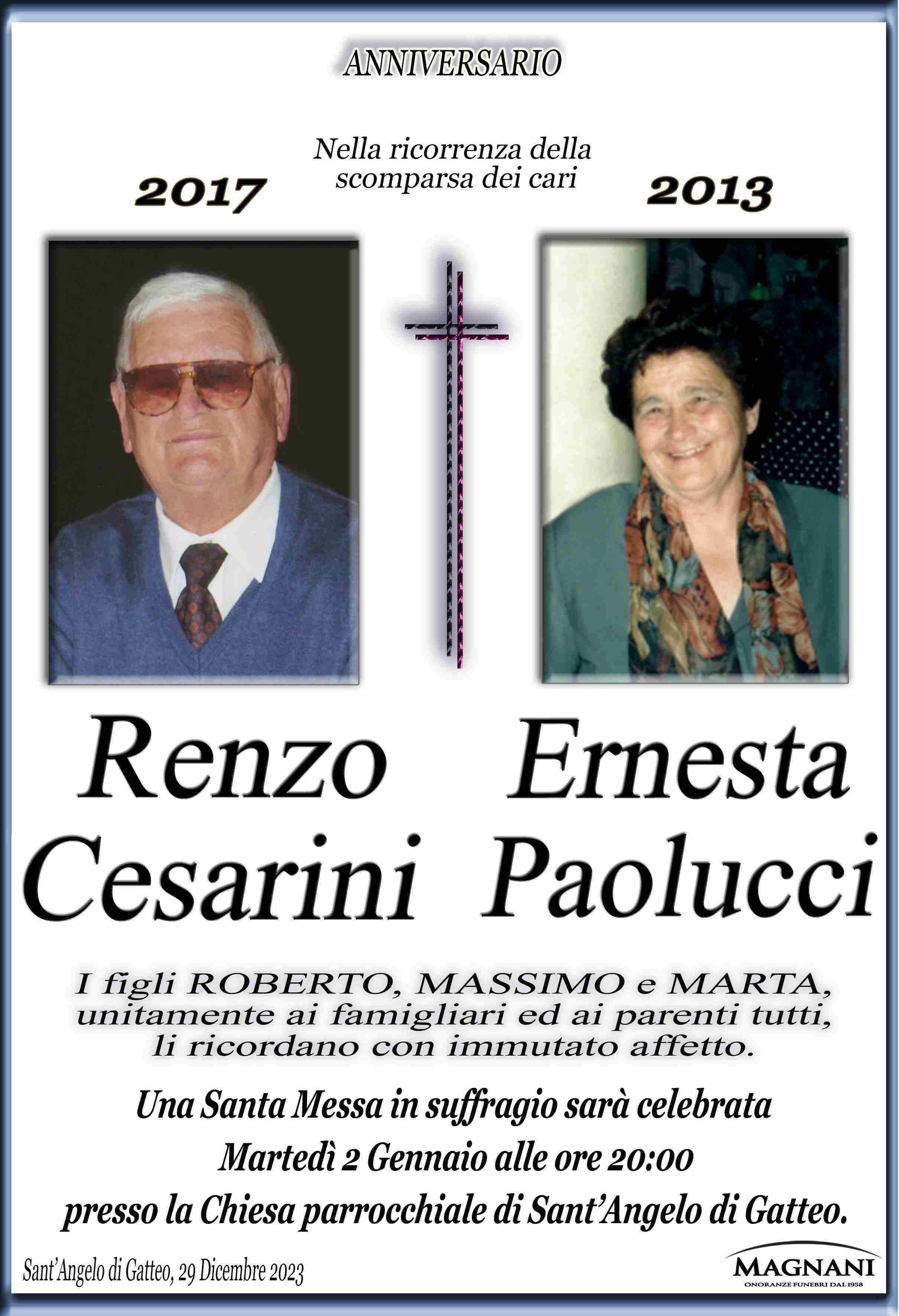 Renzo Cesarini e Ernesta Paolucci