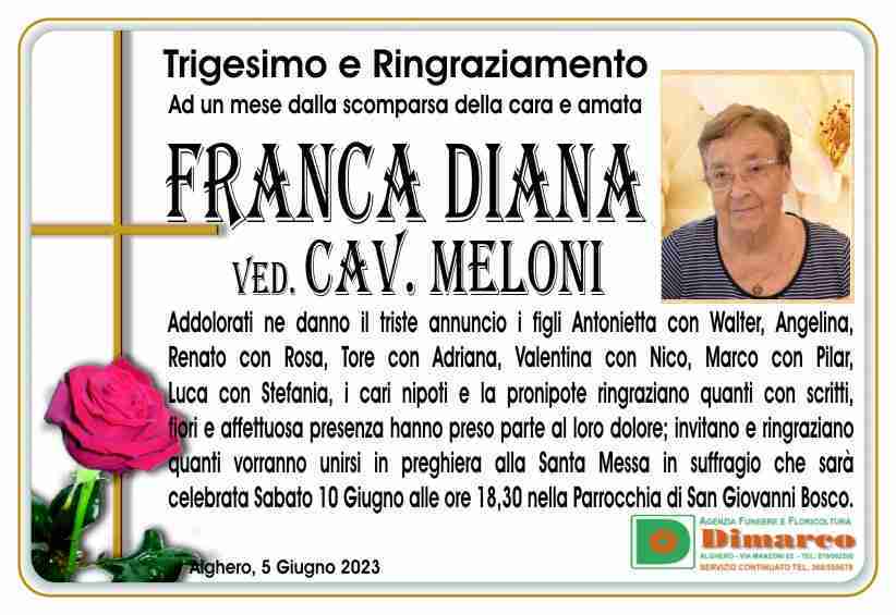 Franca Diana ved. Cav. Meloni