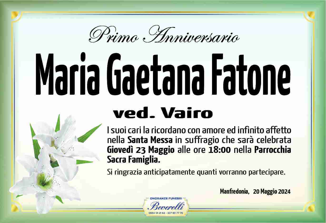Maria Gaetana Fatone