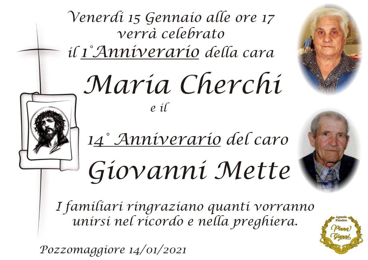 Maria Cherchi e Giovanni Mette
