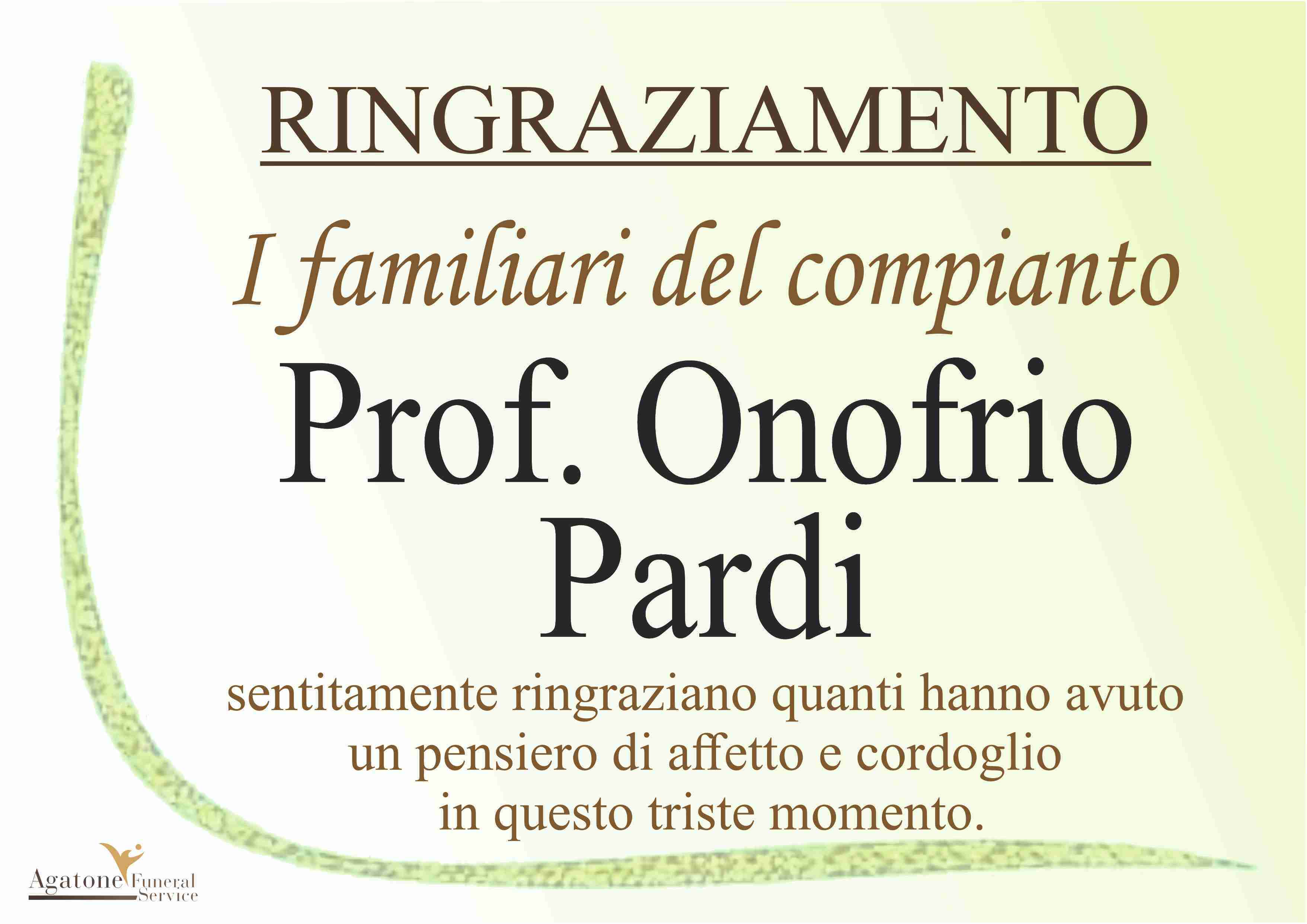 Prof. Onofrio Pardi