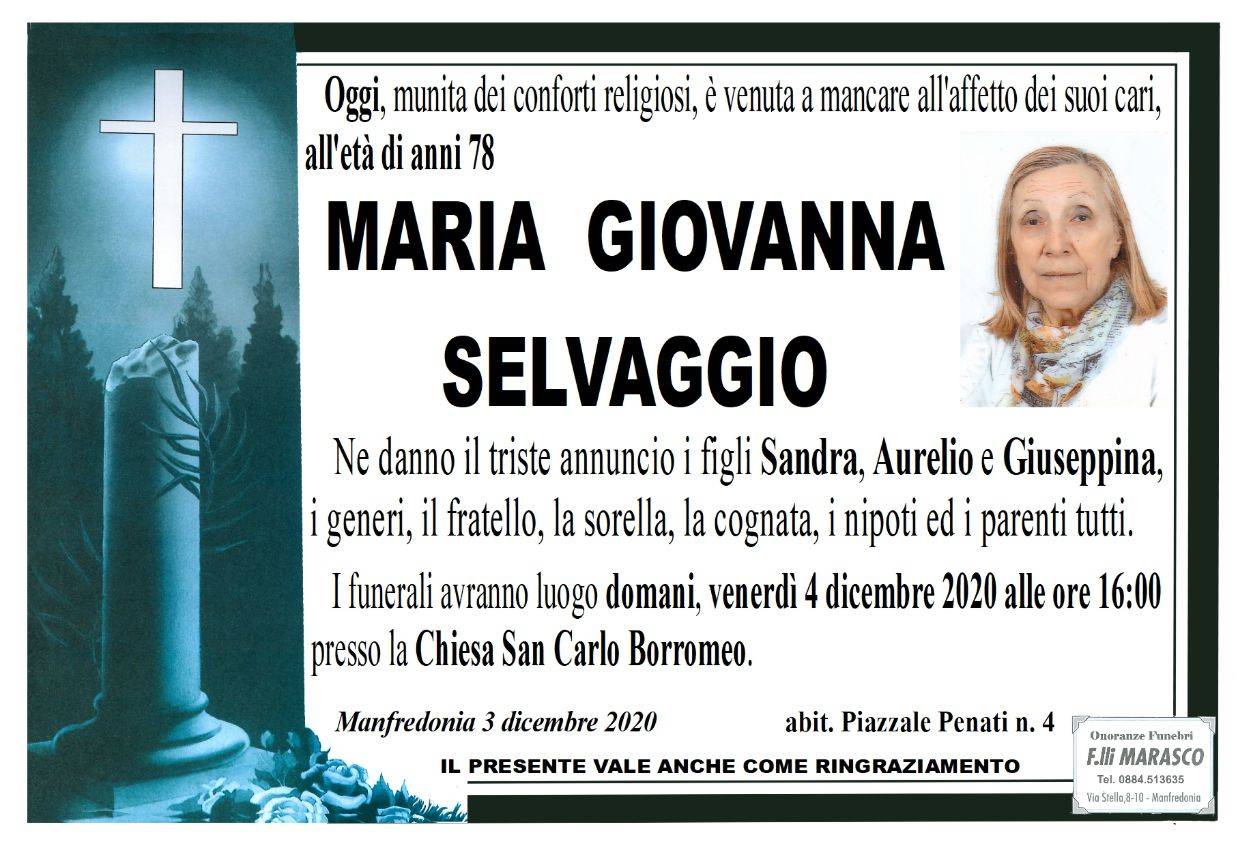 Maria Giovanna Selvaggio