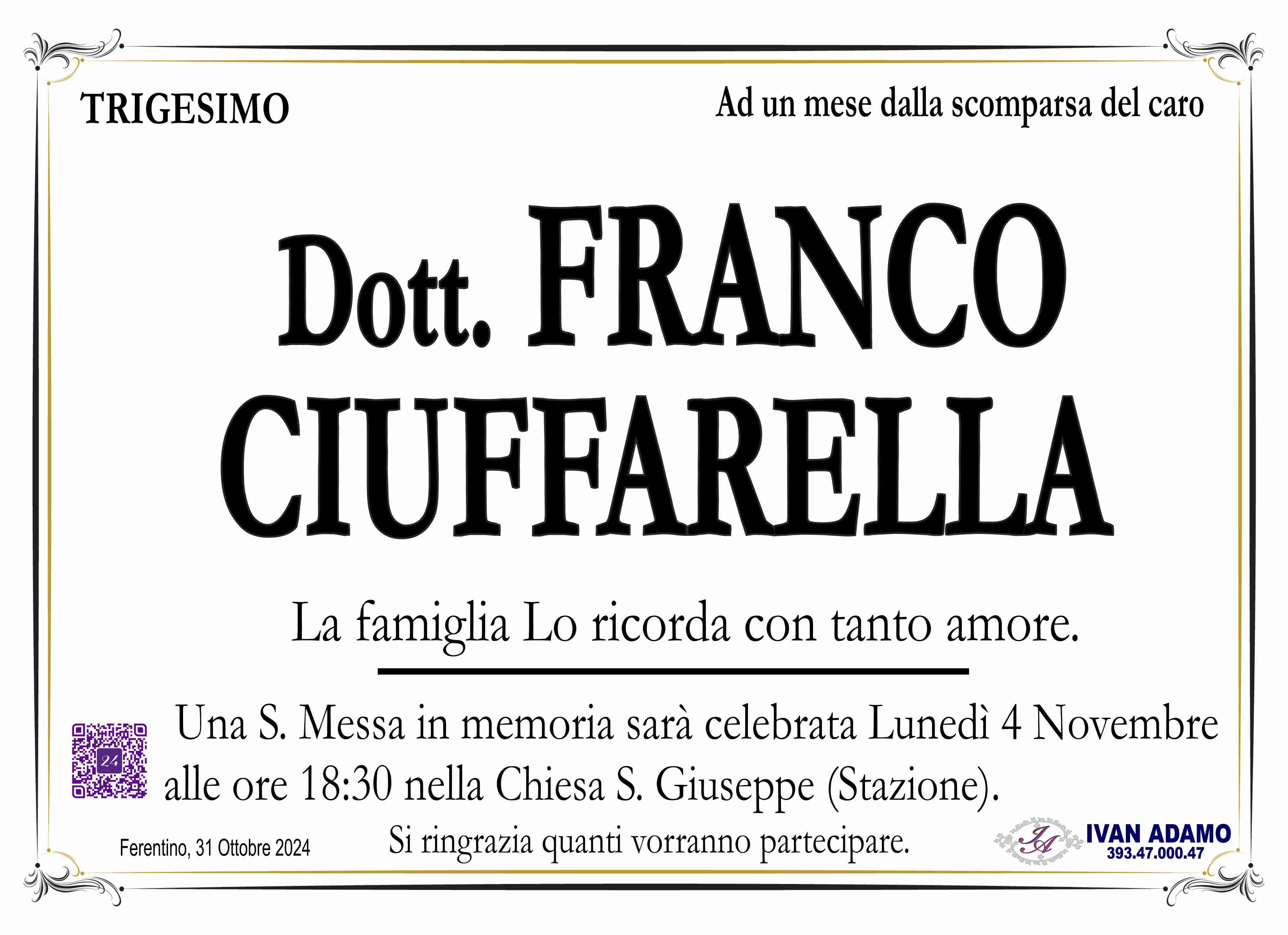 Dott. Franco Ciuffarella