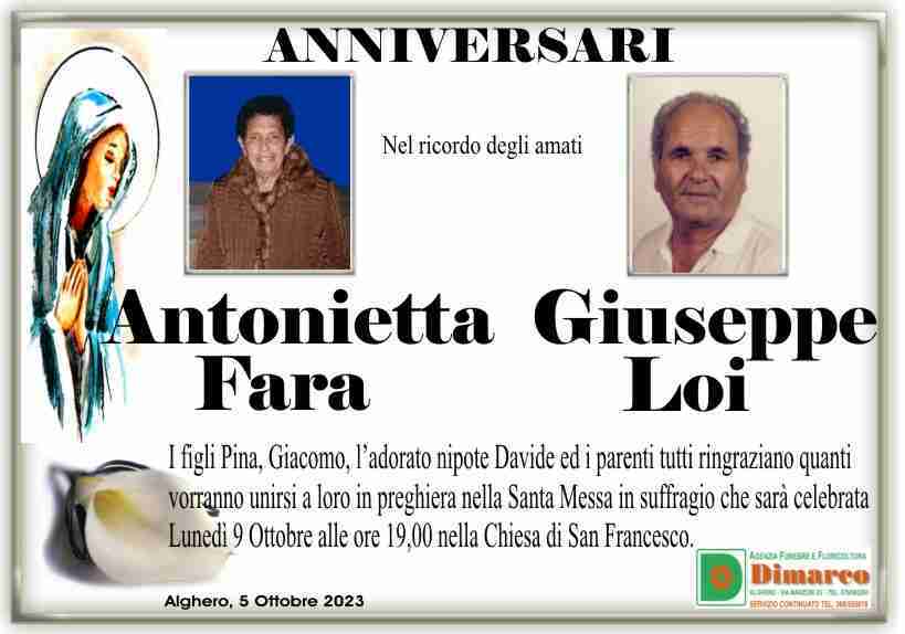 Antonietta Fara e Giuseppe Loi