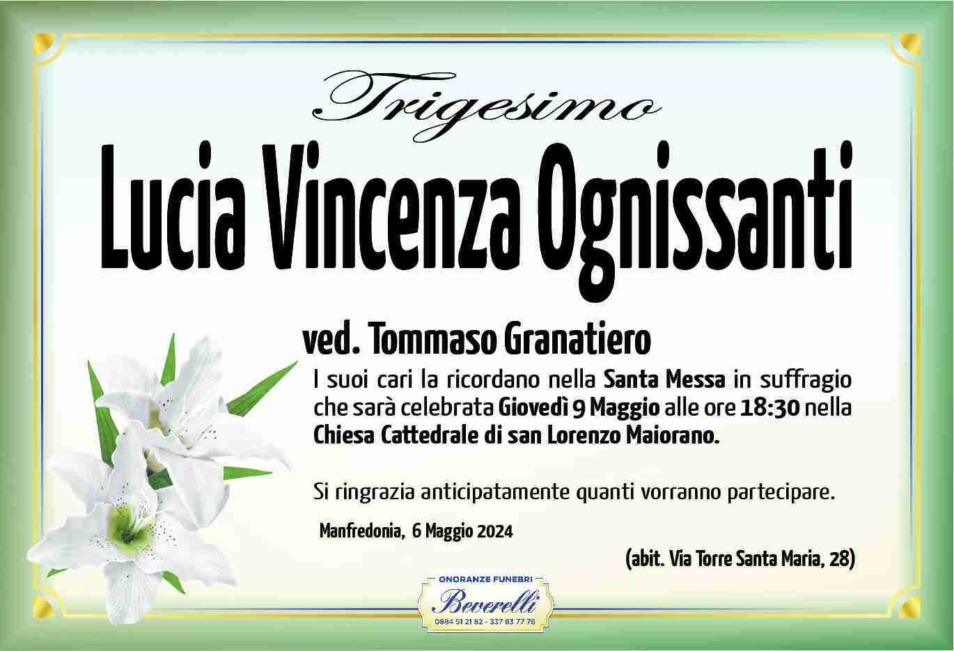 Lucia Vincenza Ognissanti