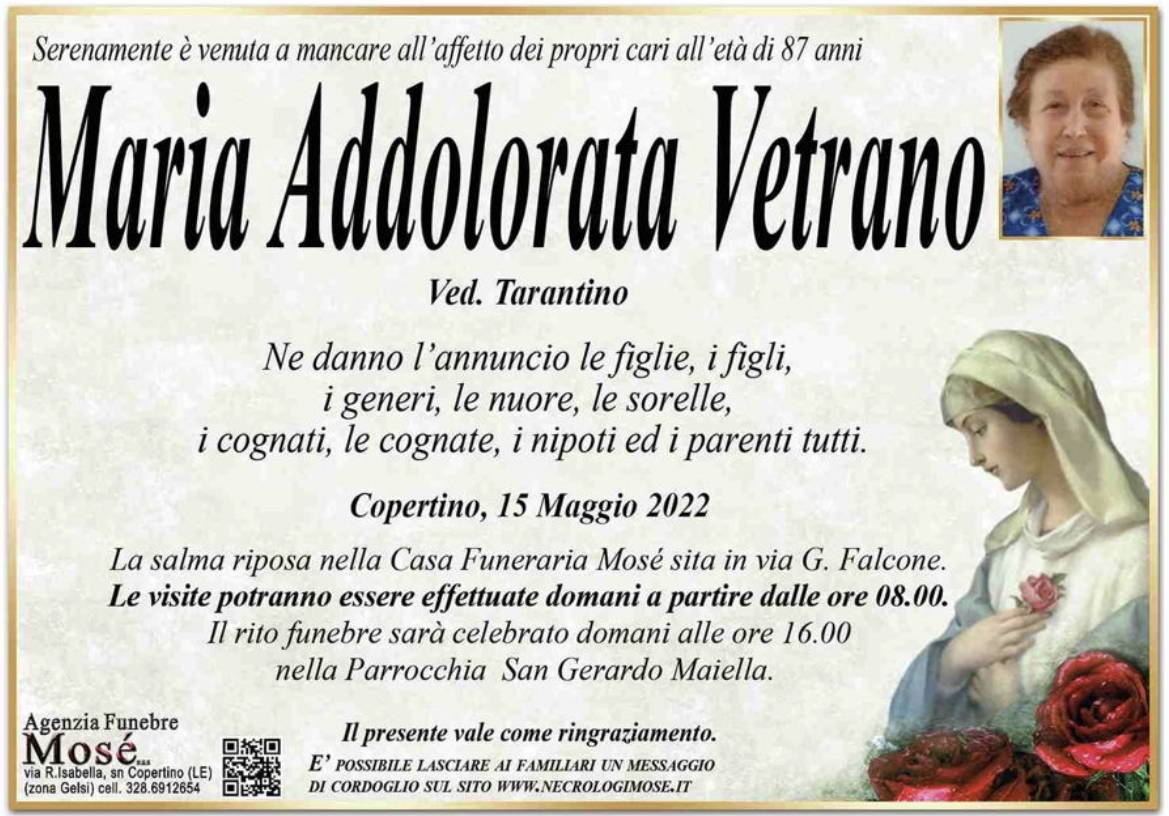 Maria Addolorata Vetrano
