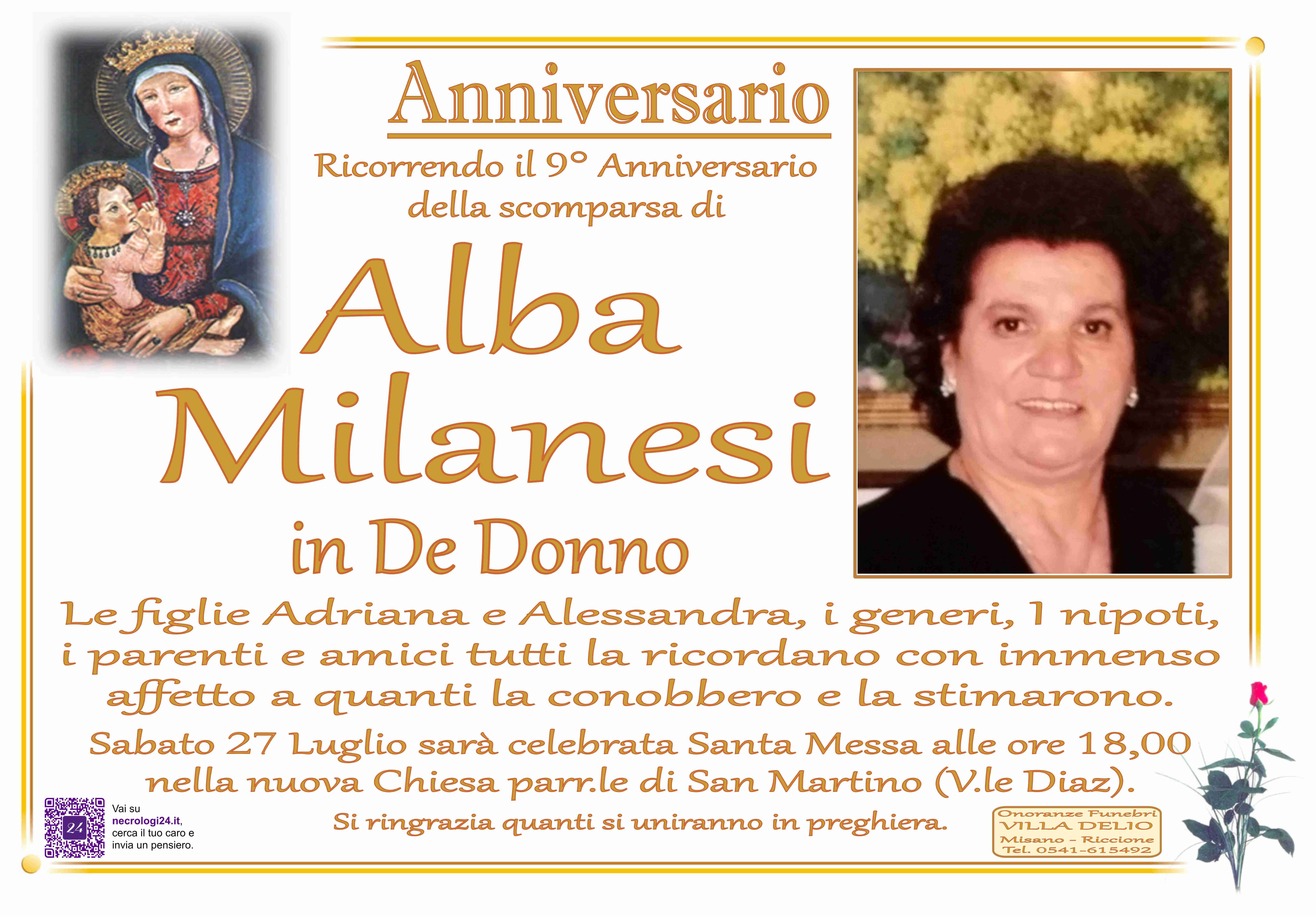 Alba Milanesi in De Donno