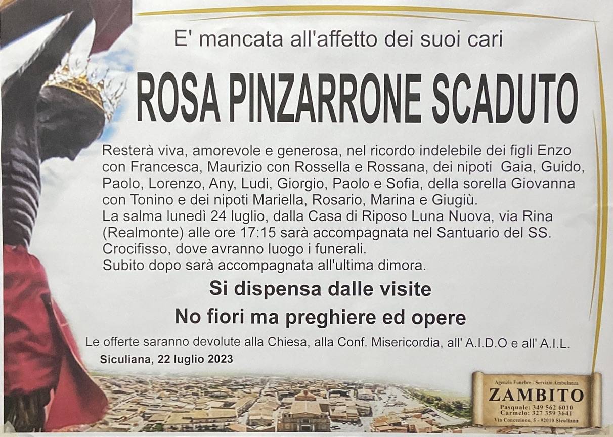 Rosa Pinzarrone Scaduto
