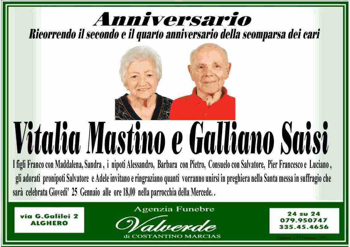 Vitalia Mastino e Galliano Saisi