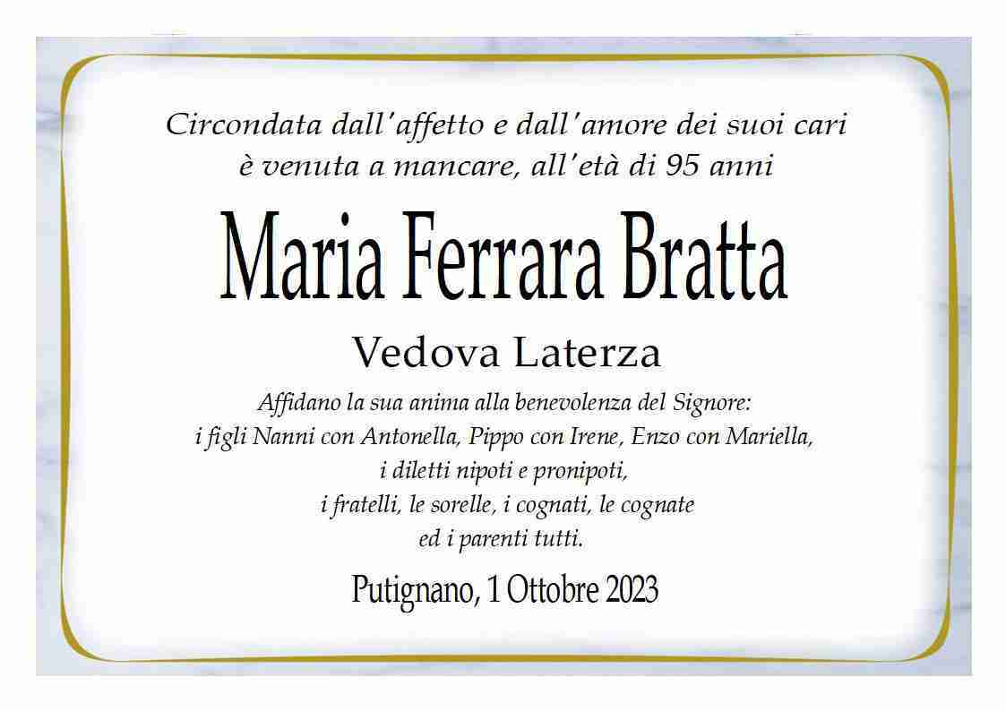 Maria Ferrara Bratta