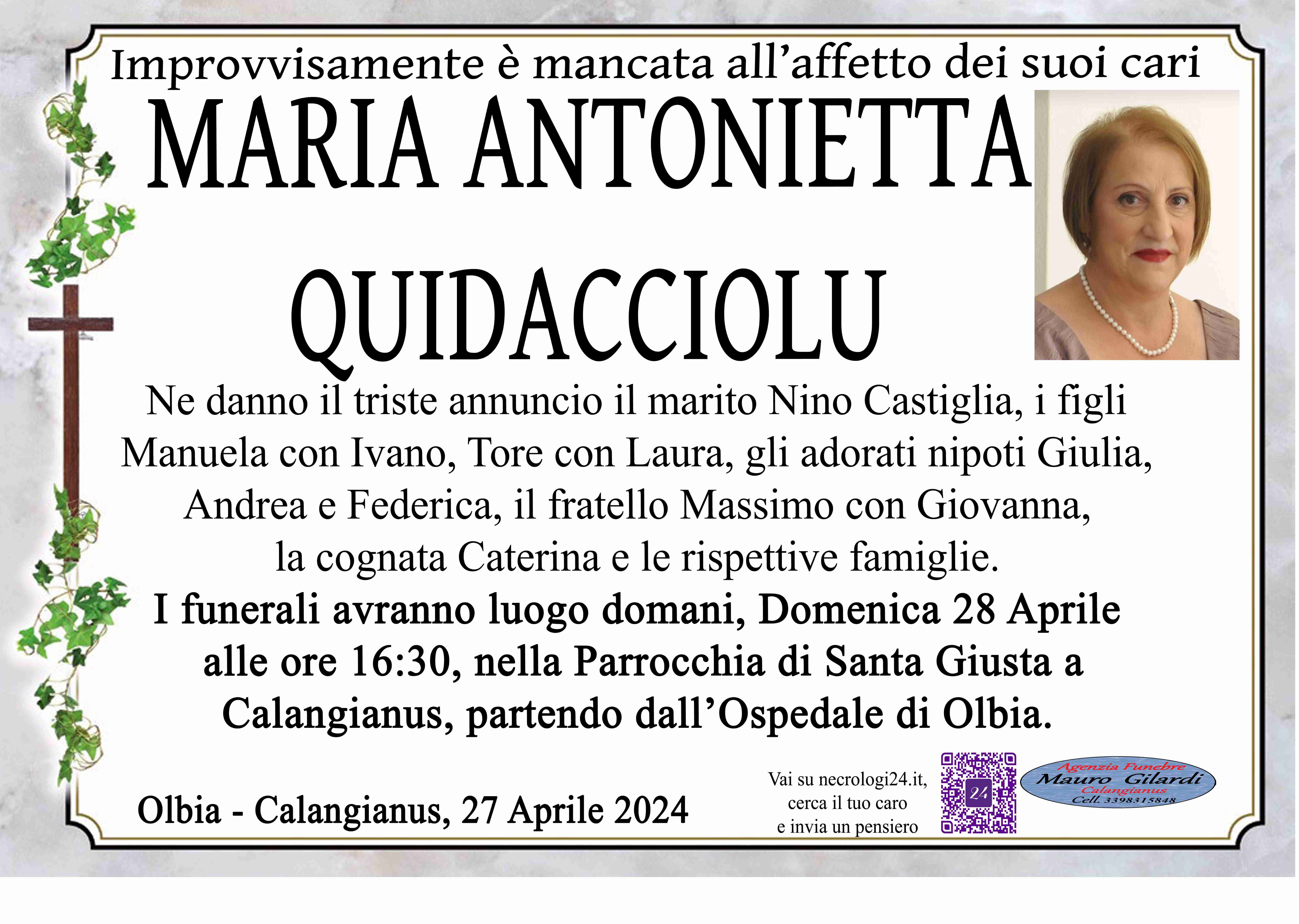 Maria Antonietta Quidacciolu