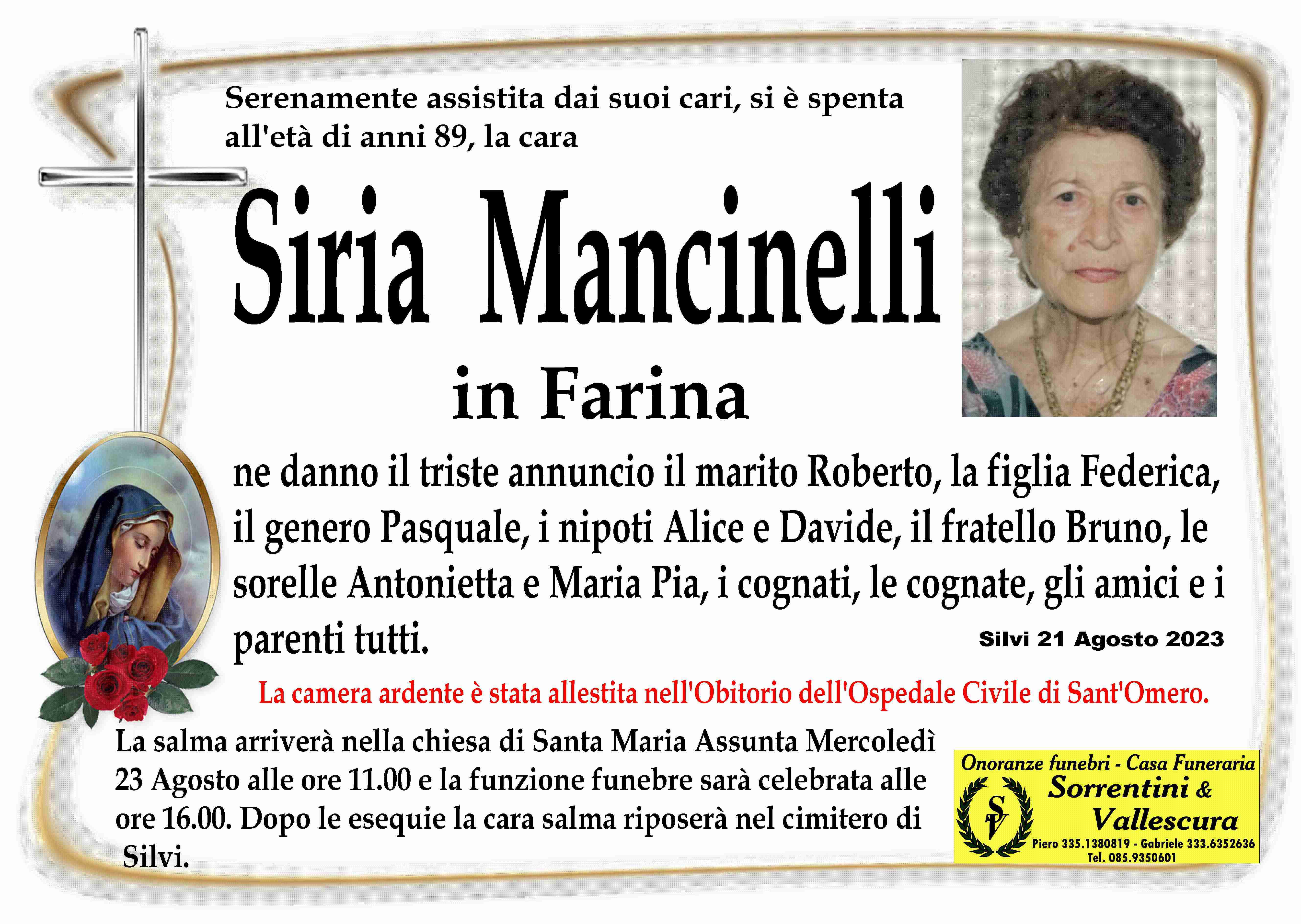 Siria Mancinelli