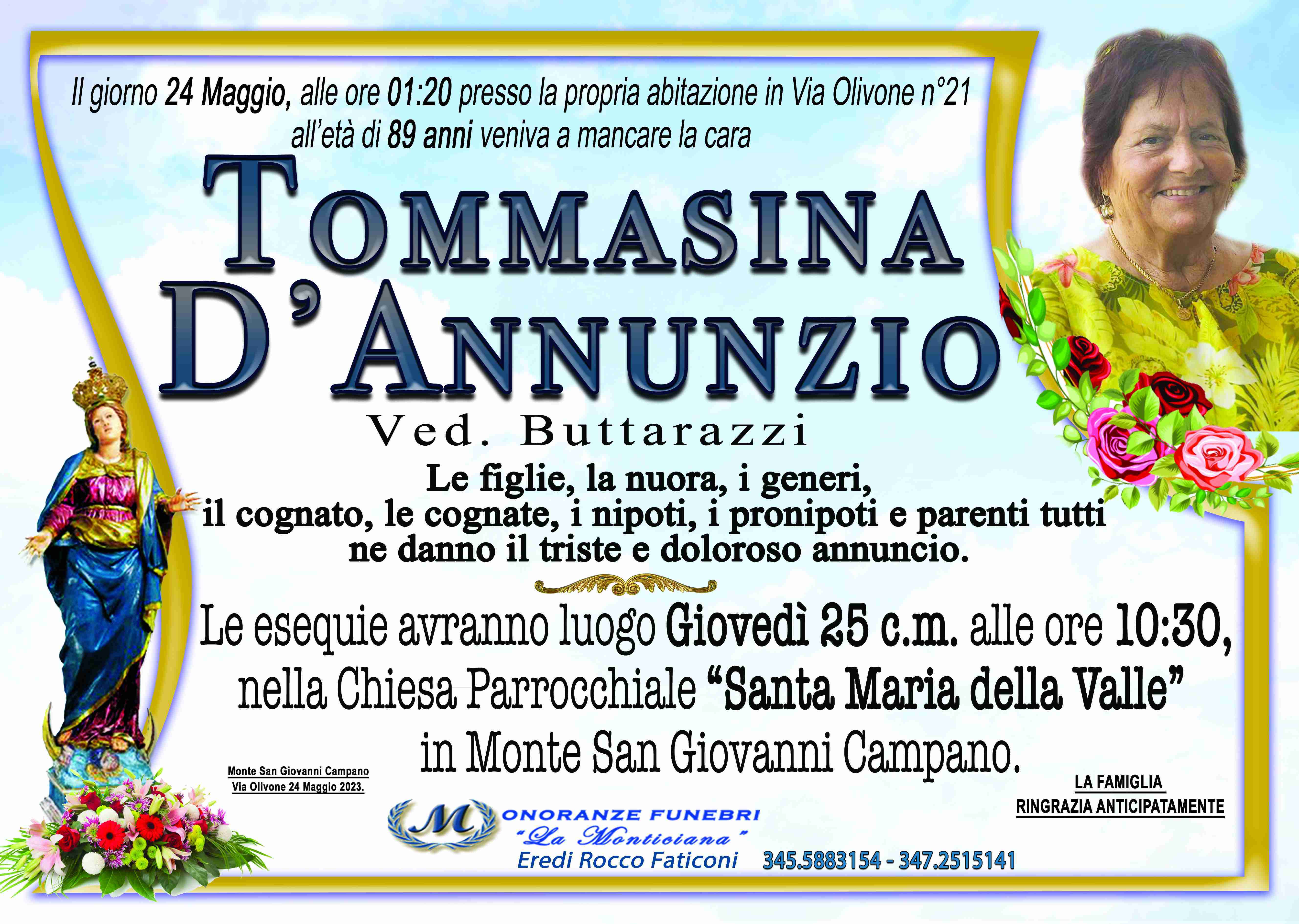Tommasina D'Annunzio