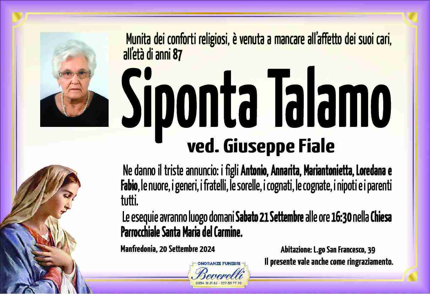 Siponta Talamo