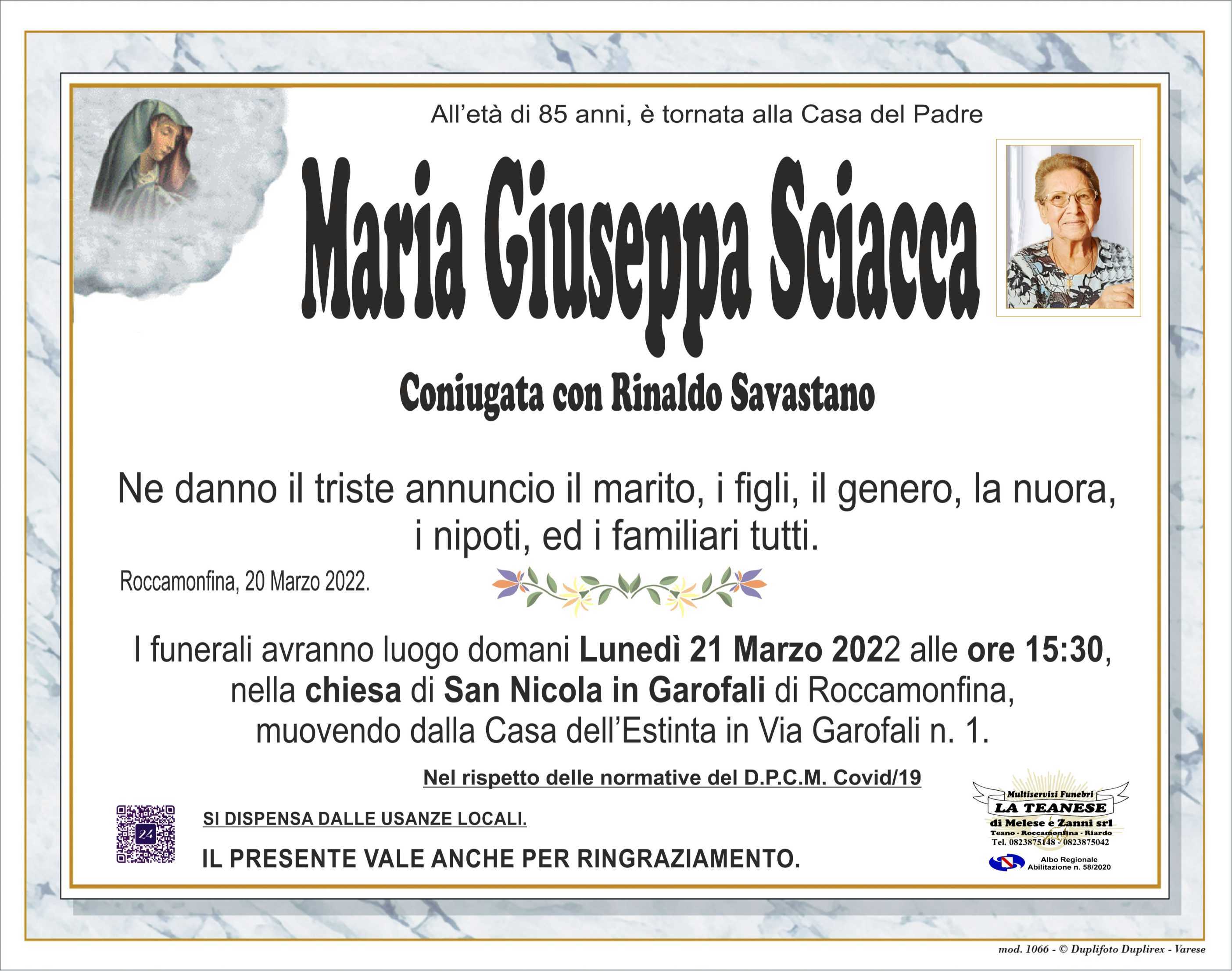 Maria Giuseppa Sciacca