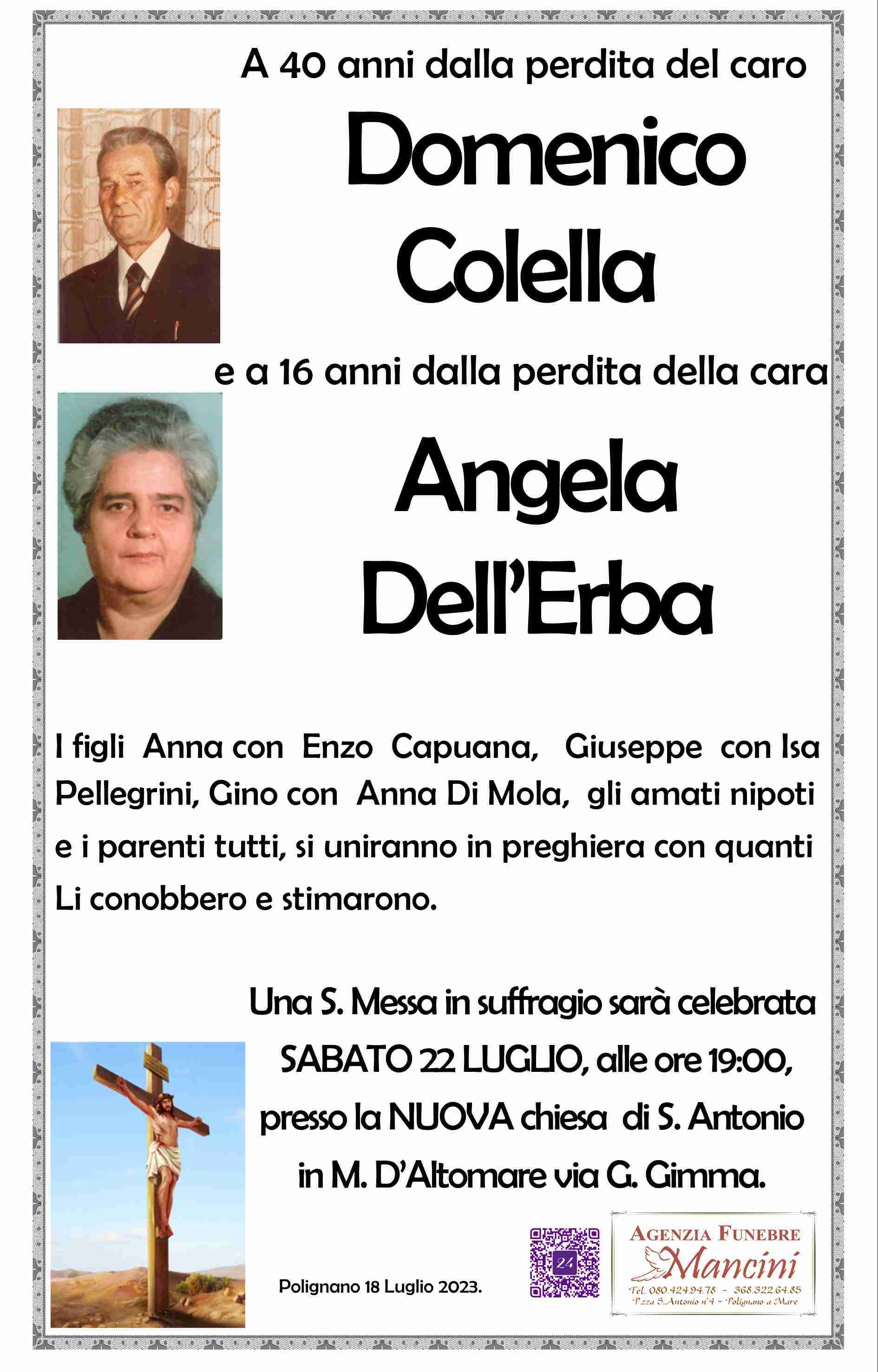 Domenico Coella e Angela Dell'Erba