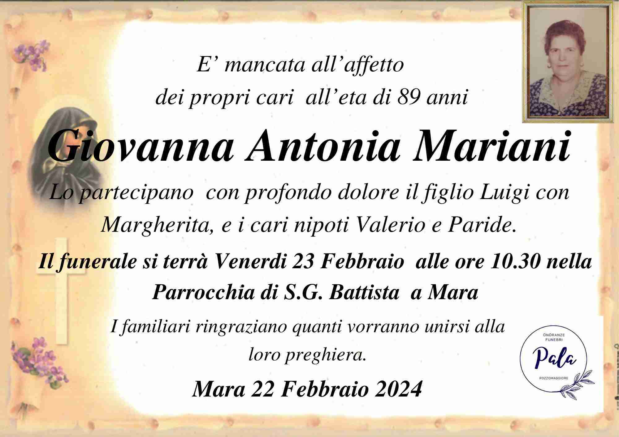 Giovanna Antonia Mariani
