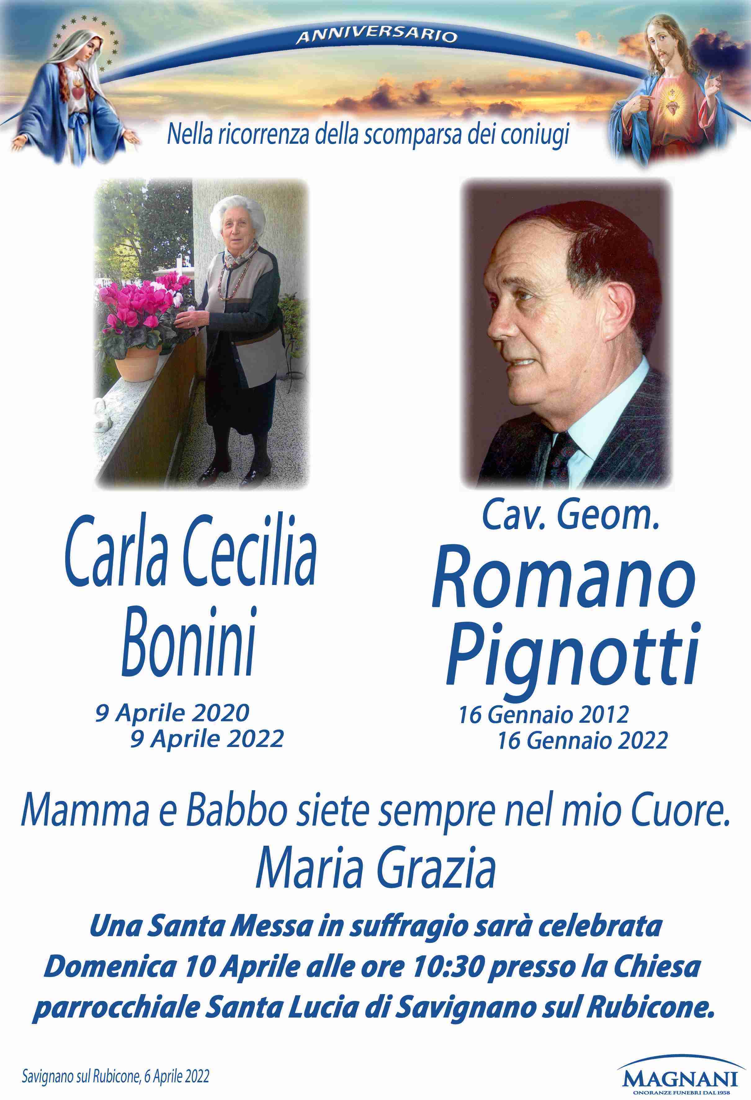 Carla Cecilia Bonini e Romano Pignotti