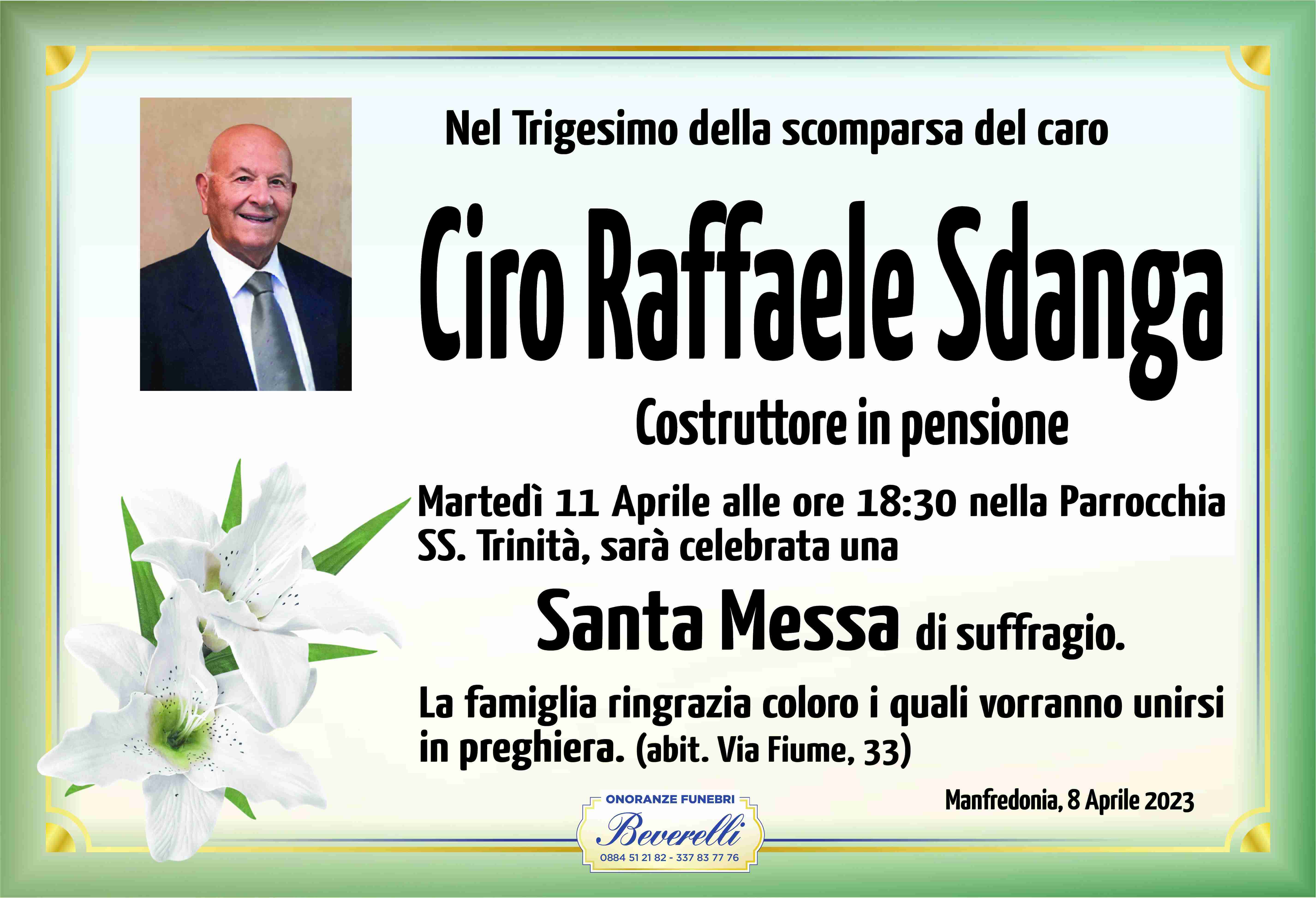 Ciro Raffaele Sdanga