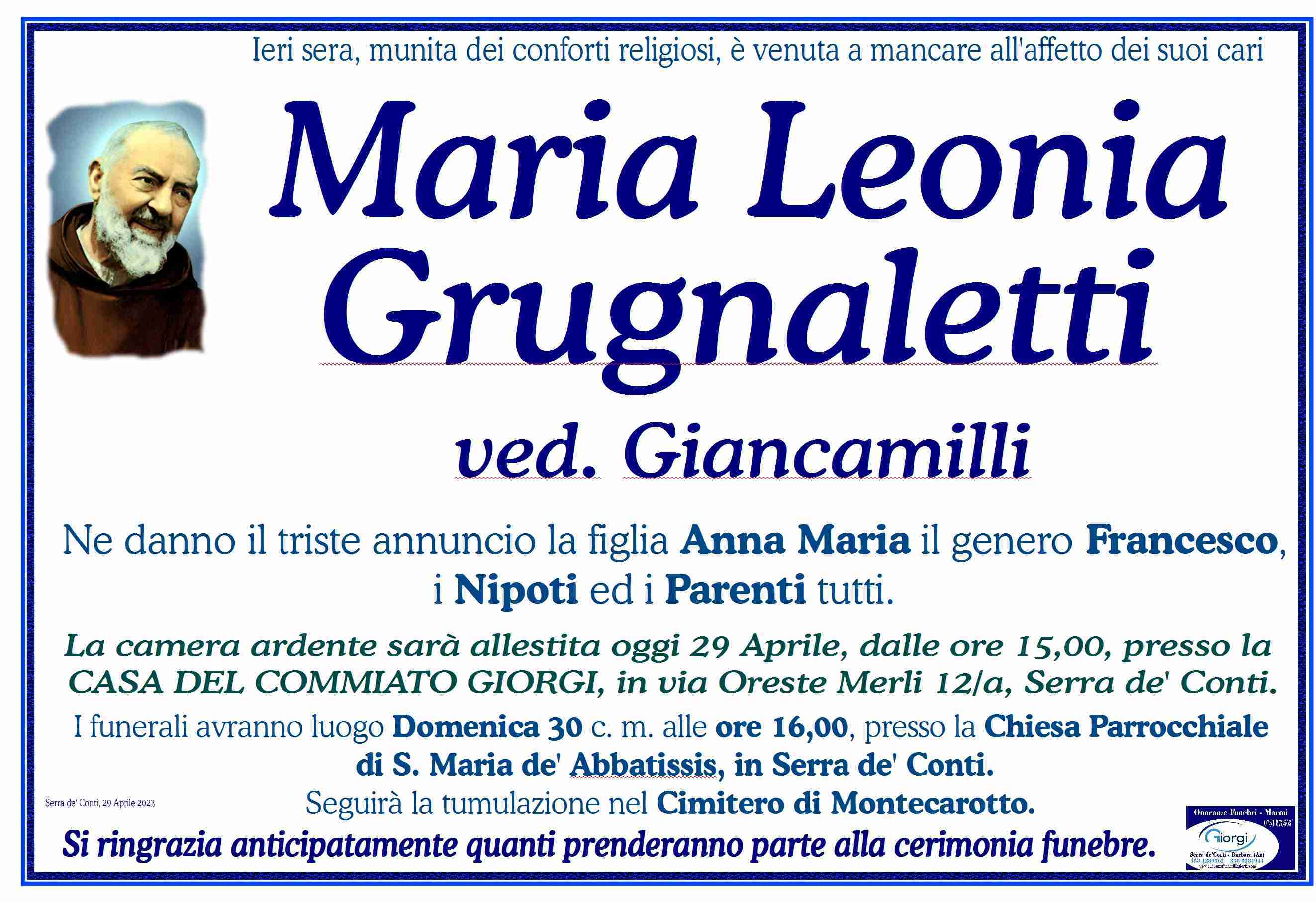 Maria Leonia Grugnaletti
