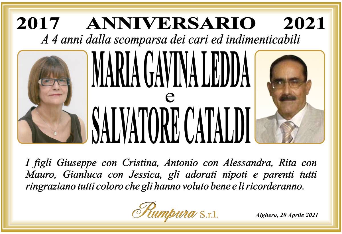 Maria Gavina Ledda e Salvatore Cataldi