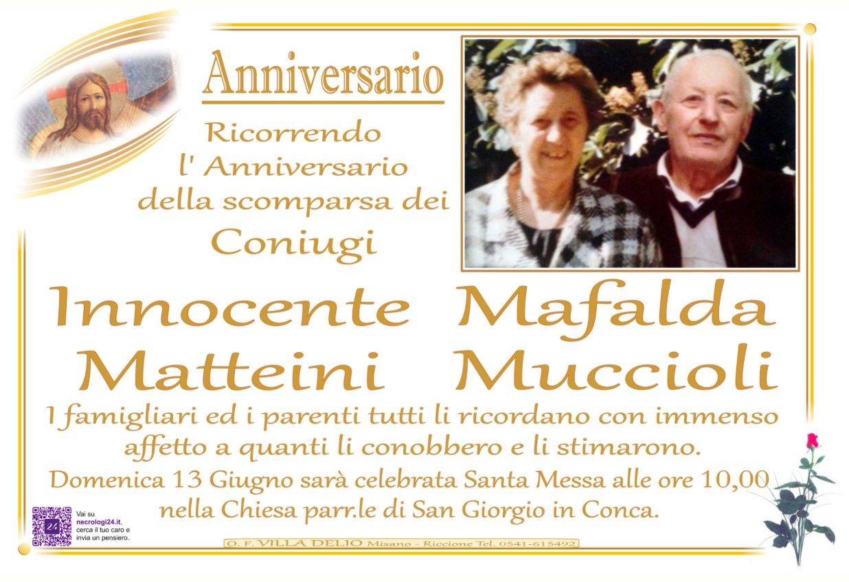 Innocente Matteini e Mafalda Muccioli