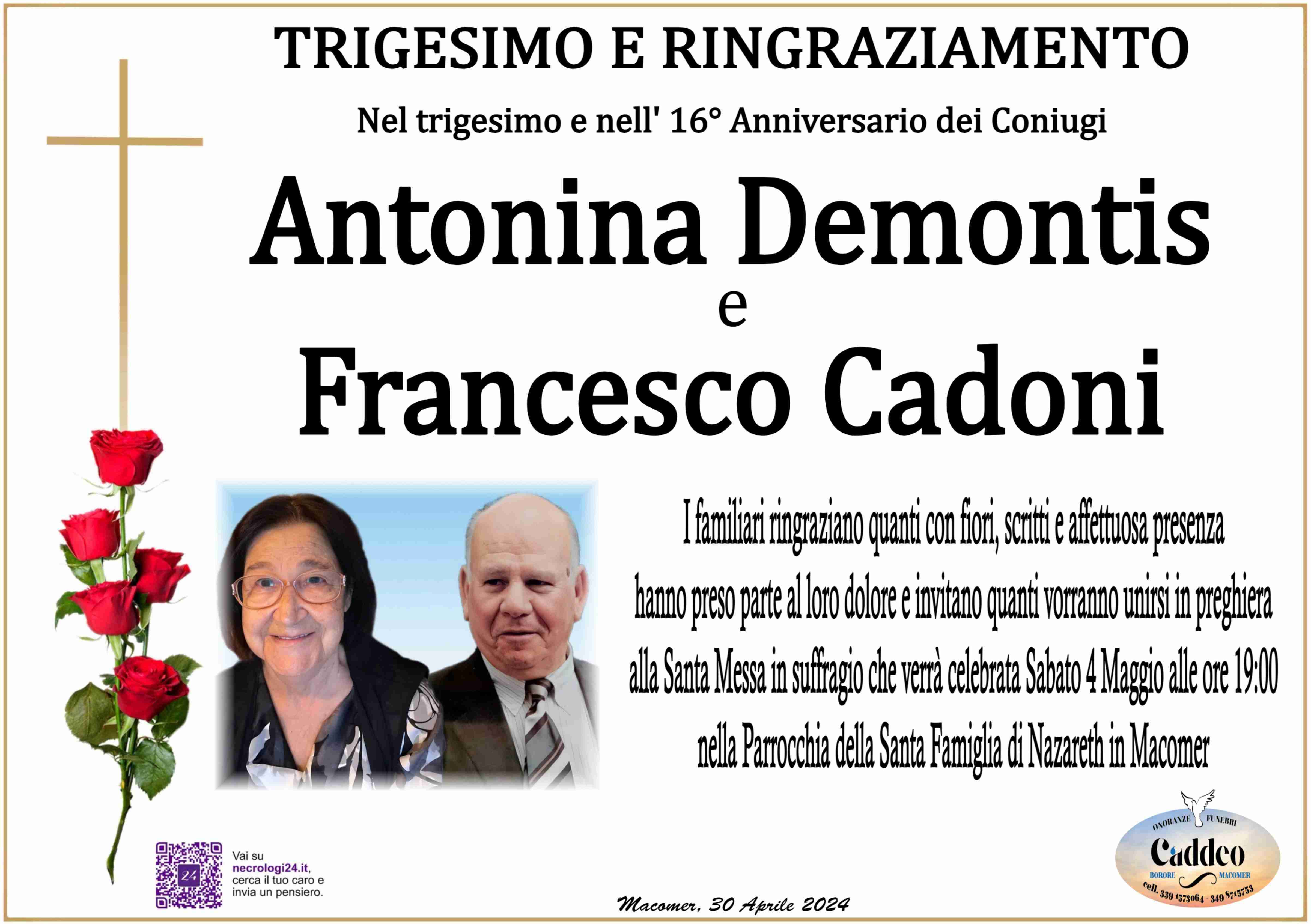 Antonina Demontis e Francesco Cadoni