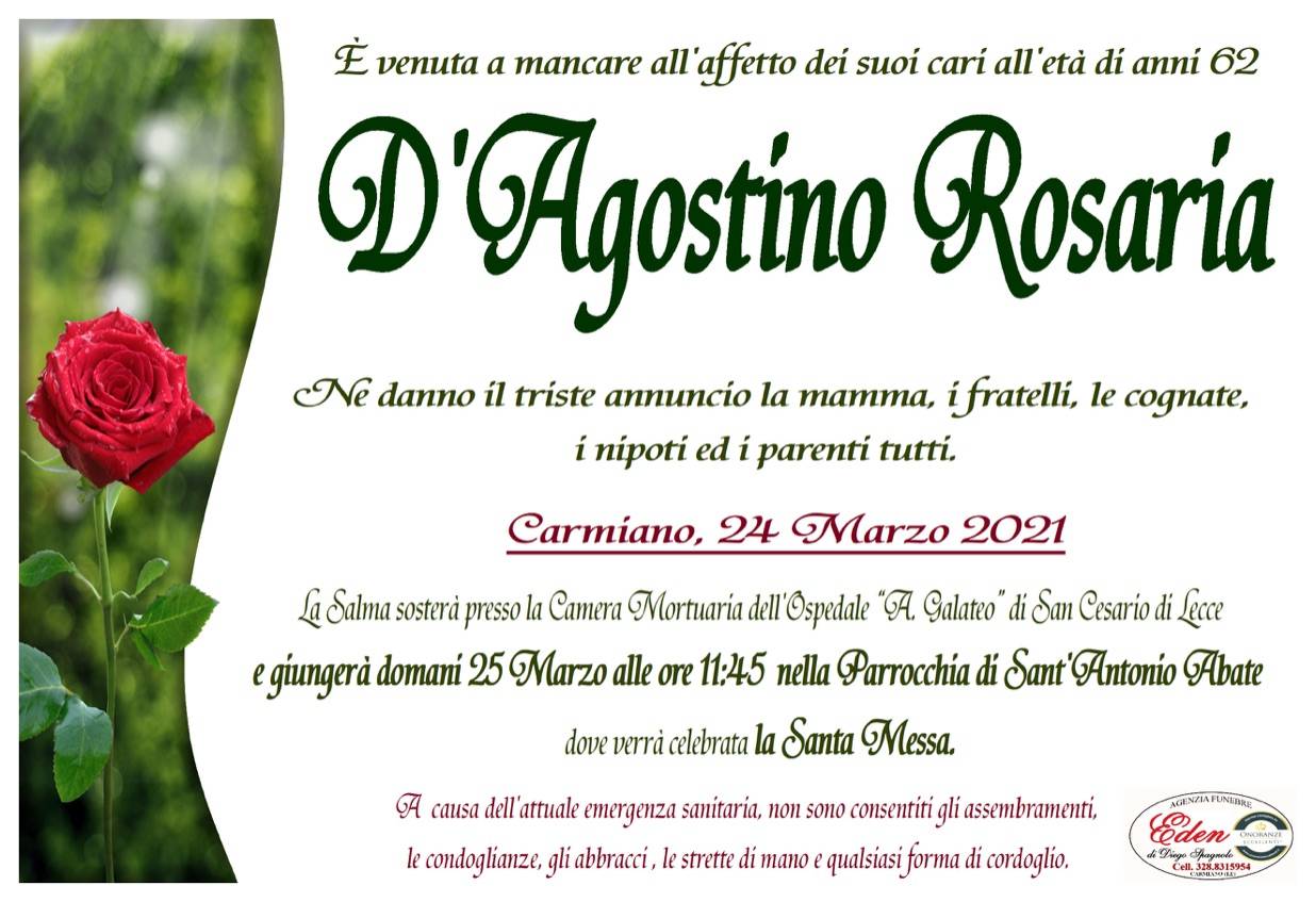 Rosaria D’Agostino