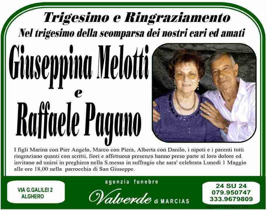 Giuseppina Melotti e Raffaele Pagano