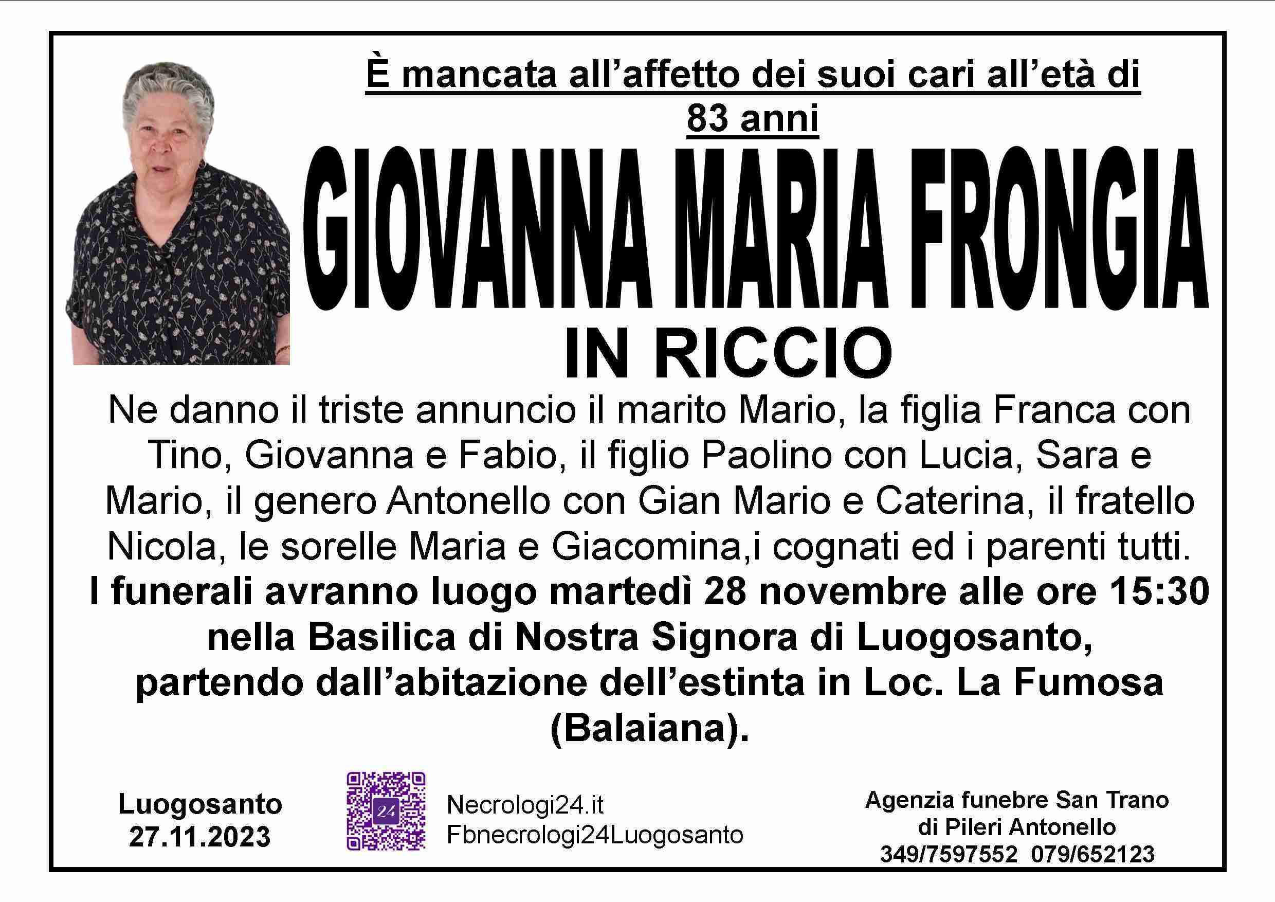 Giovanna Maria Frongia