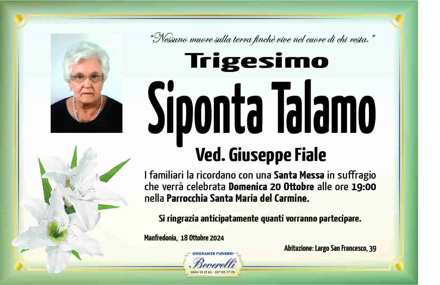 Siponta Talamo